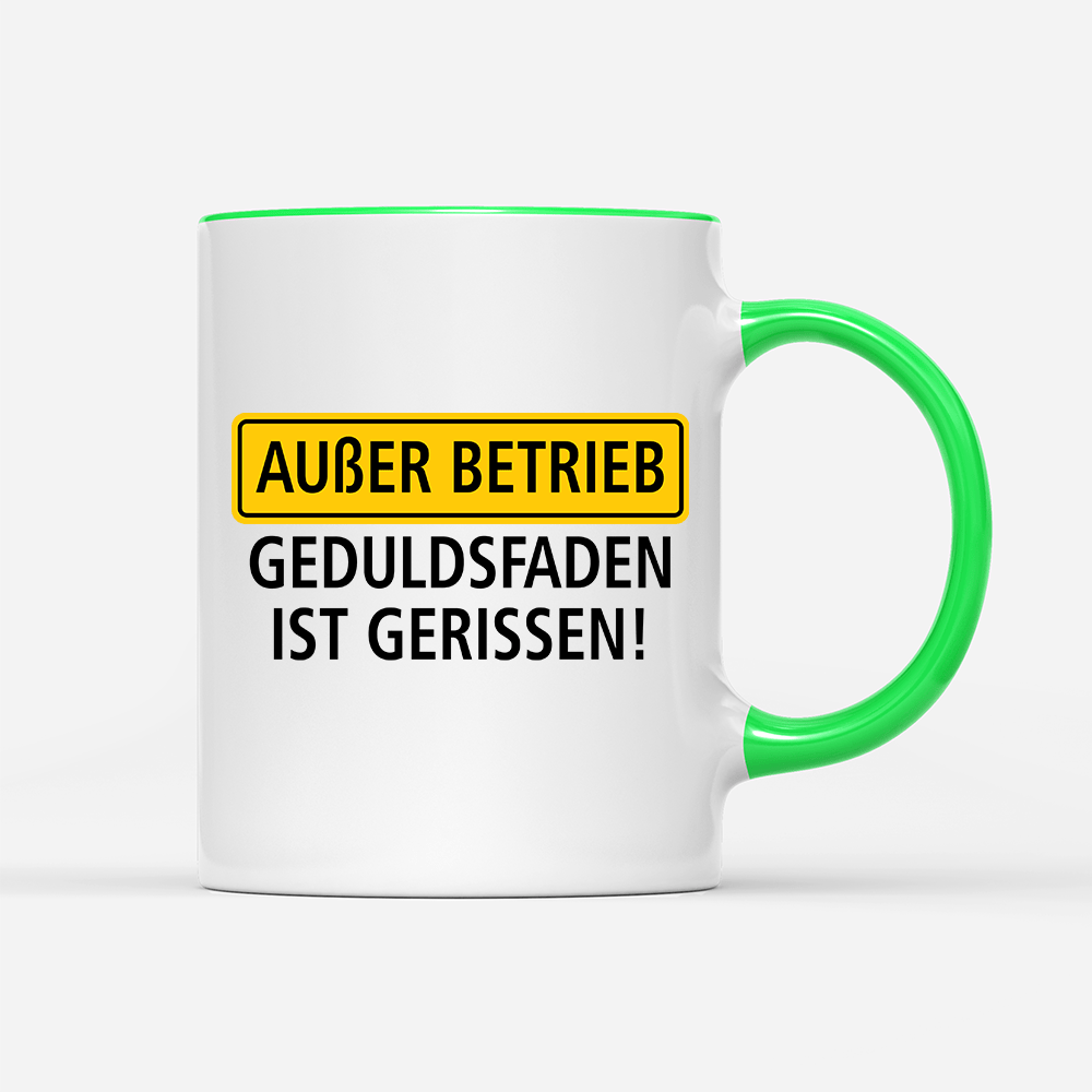 Tasse Außer Betrieb - Schwarzer - Kaffee