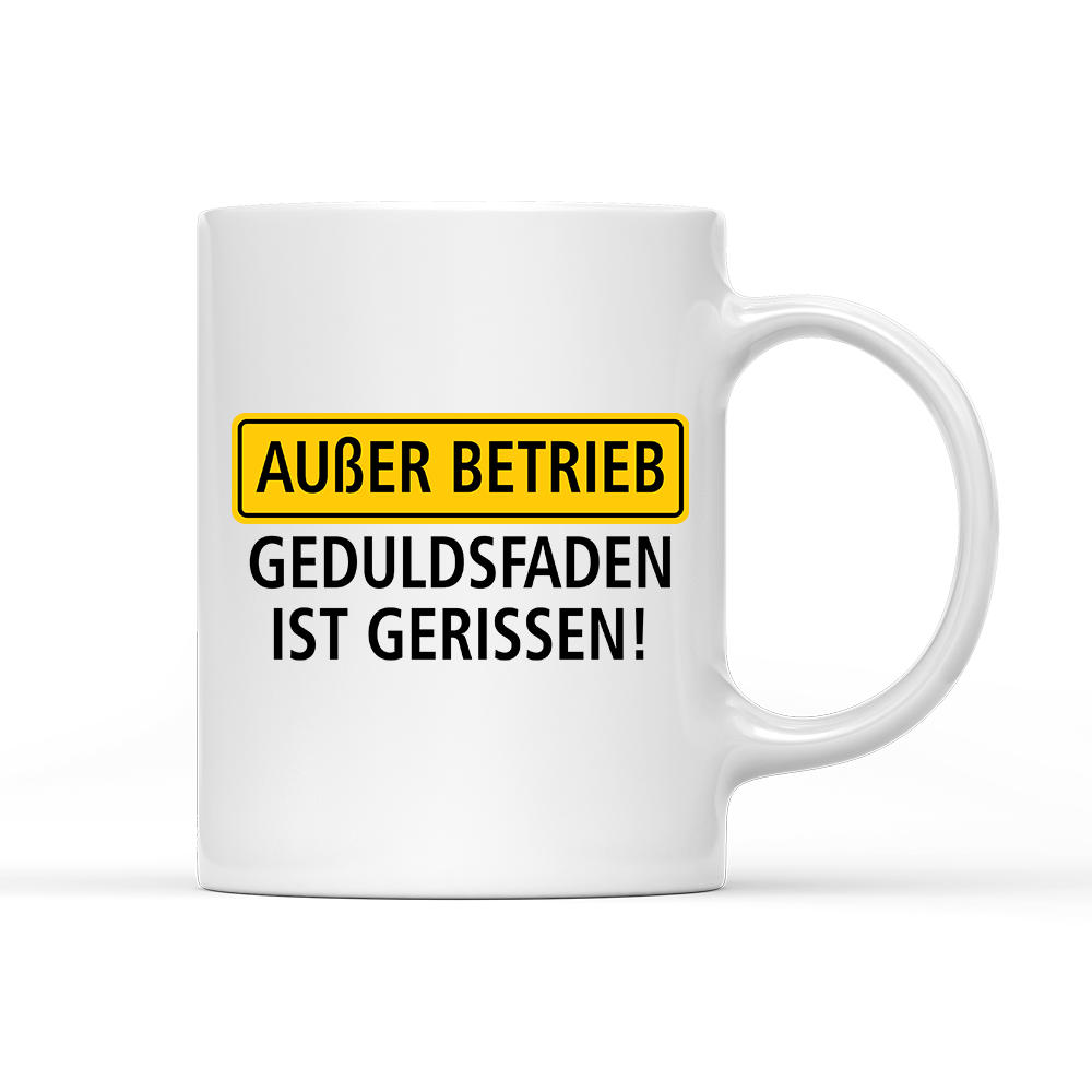 Tasse Außer Betrieb - Schwarzer - Kaffee