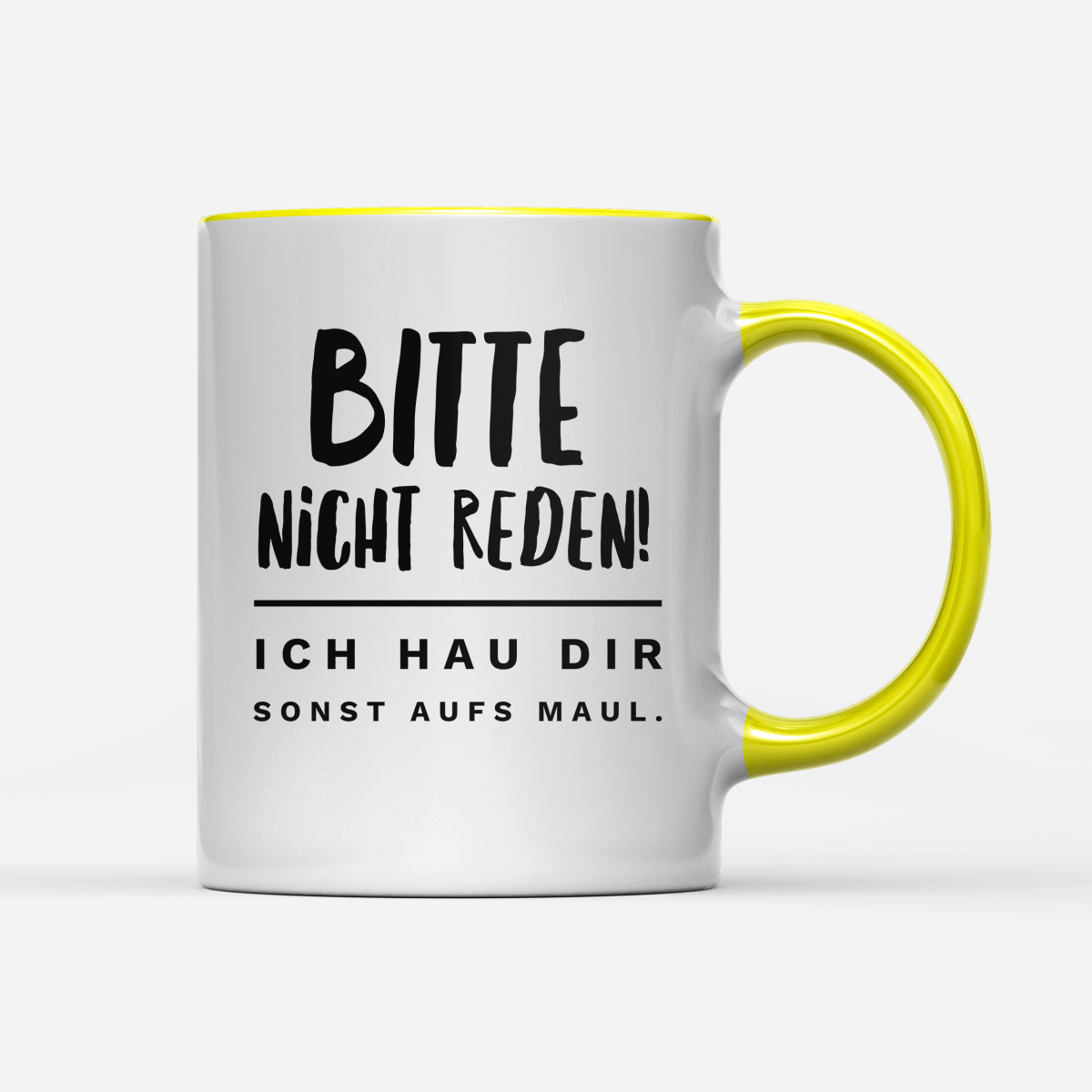 Tasse Bitte nicht reden - Schwarzer - Kaffee