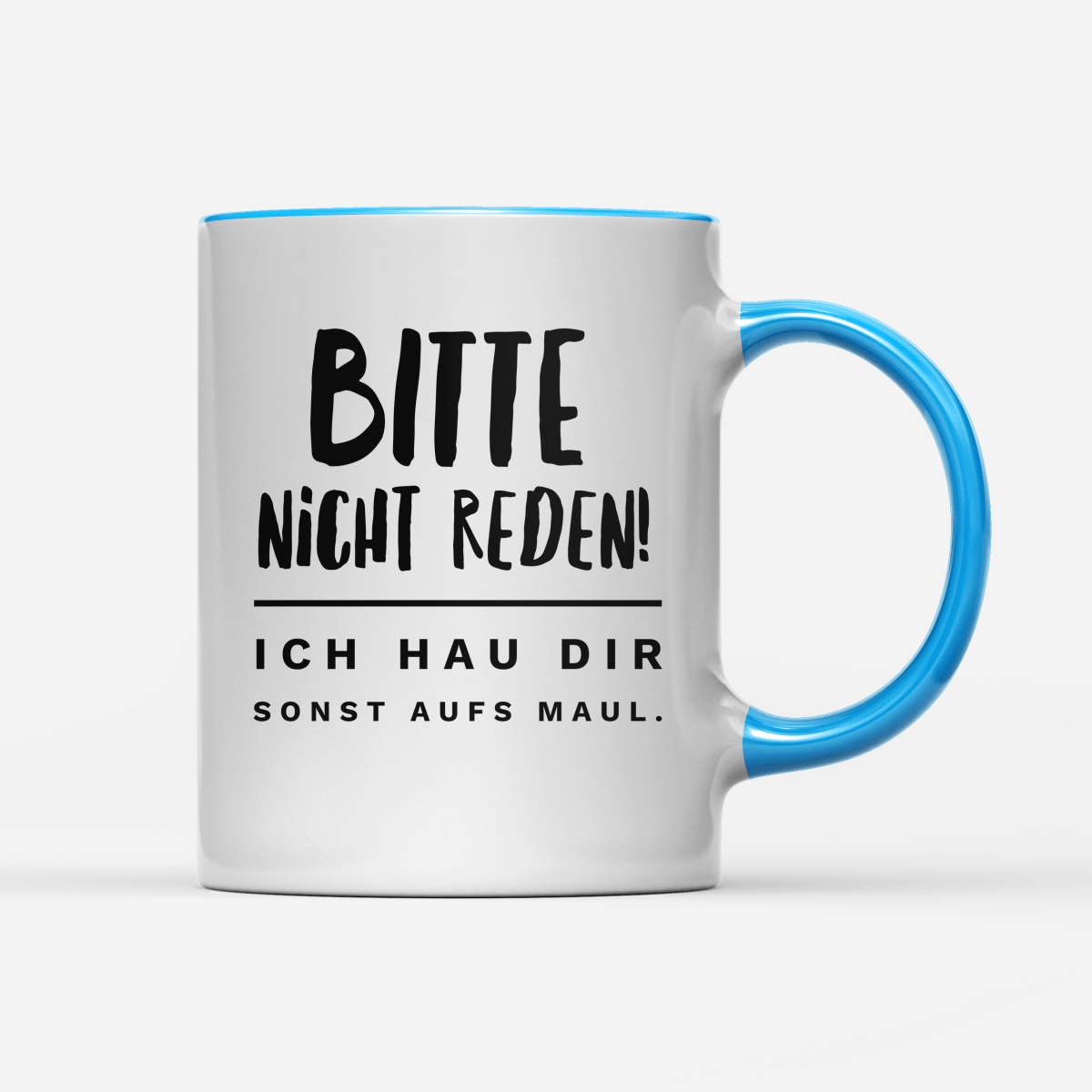 Tasse Bitte nicht reden - Schwarzer - Kaffee