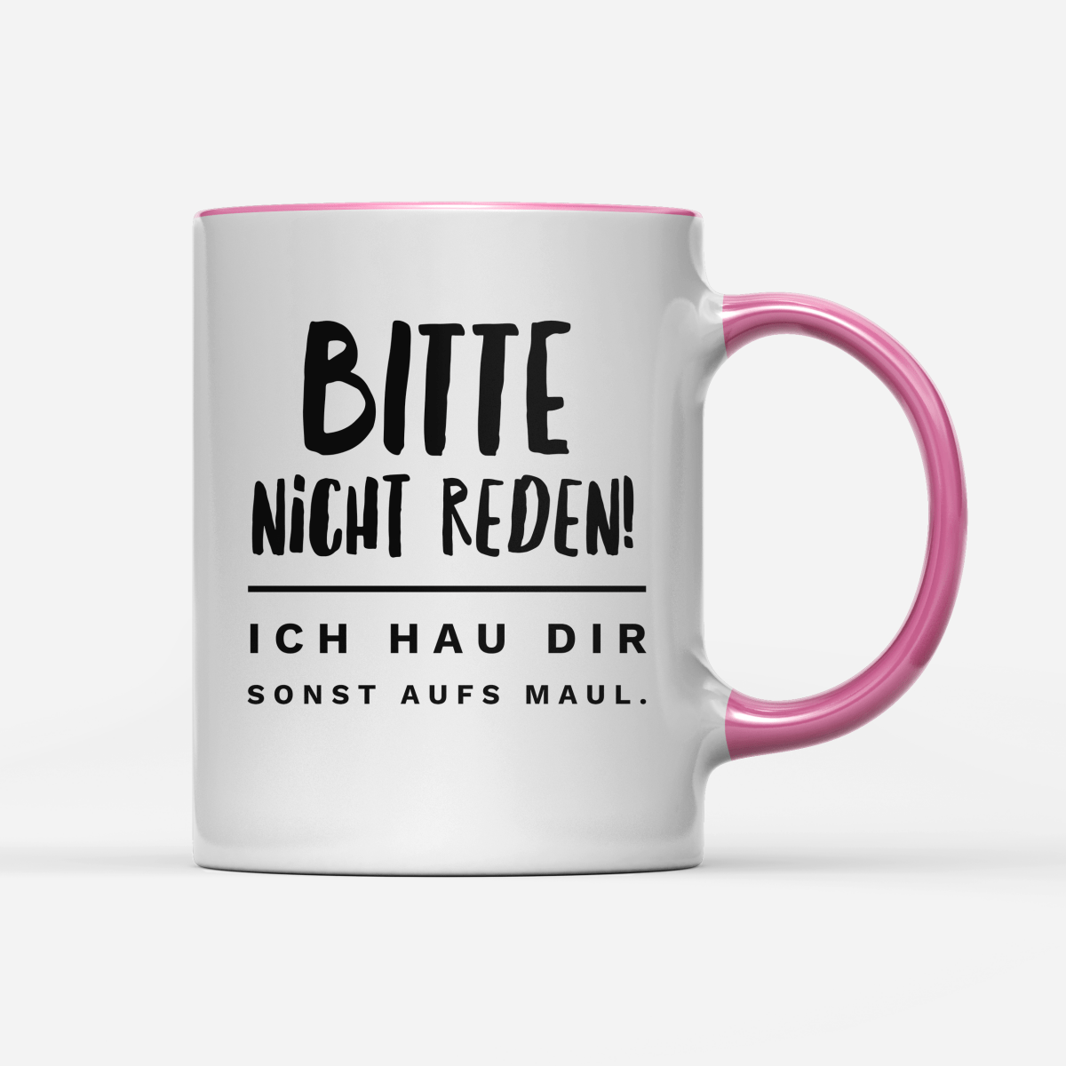 Tasse Bitte nicht reden - Schwarzer - Kaffee