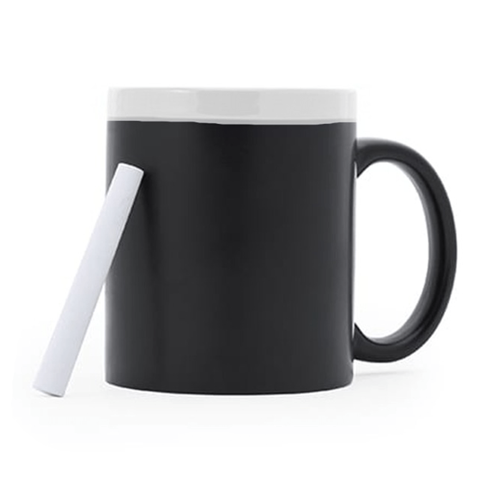 Tasse Black Edition mit Kreide zum selbst beschreiben / malen - Schwarzer - Kaffee
