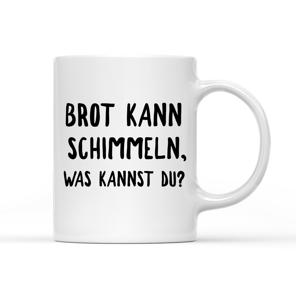Tasse Brot kann schimmeln - Schwarzer - Kaffee