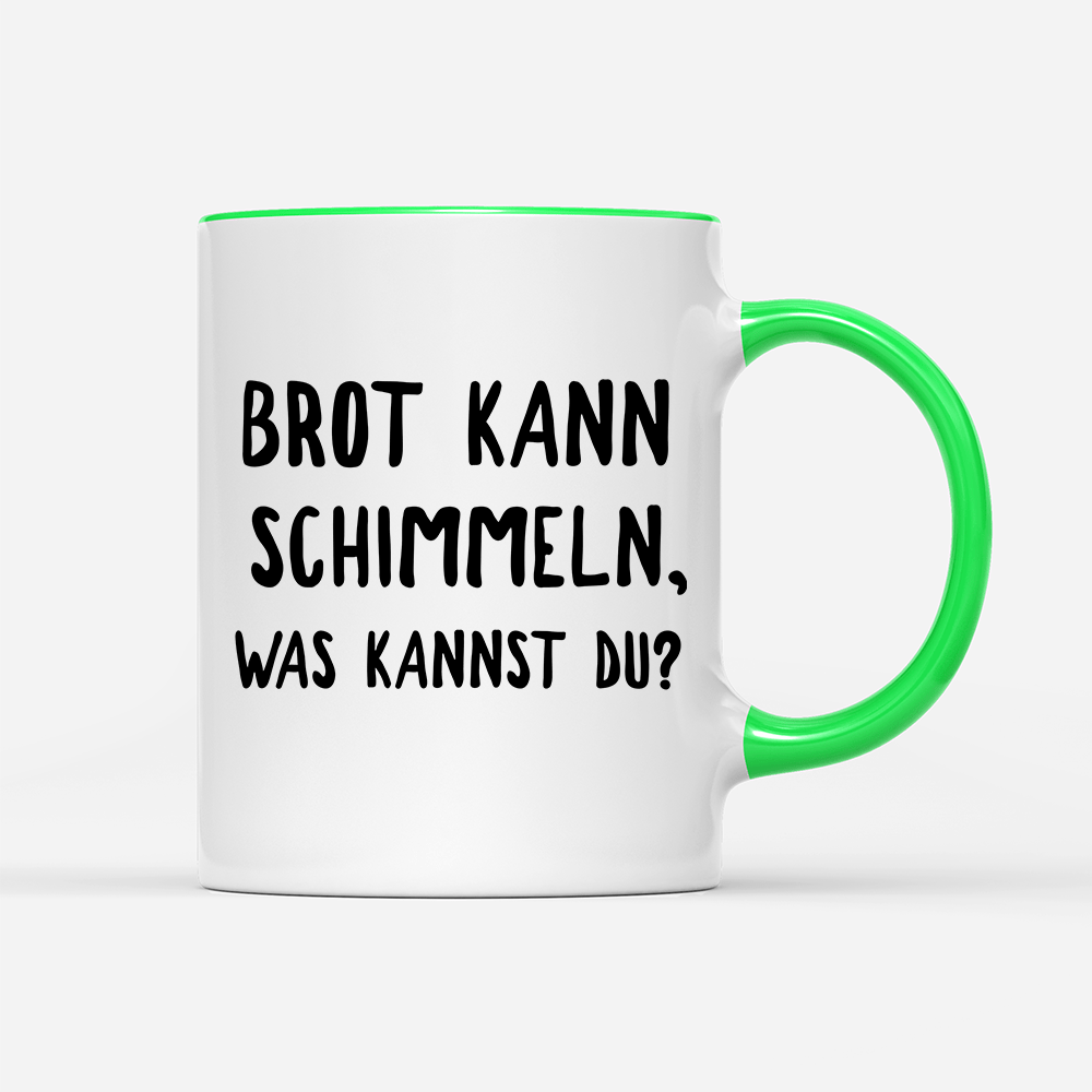 Tasse Brot kann schimmeln - Schwarzer - Kaffee