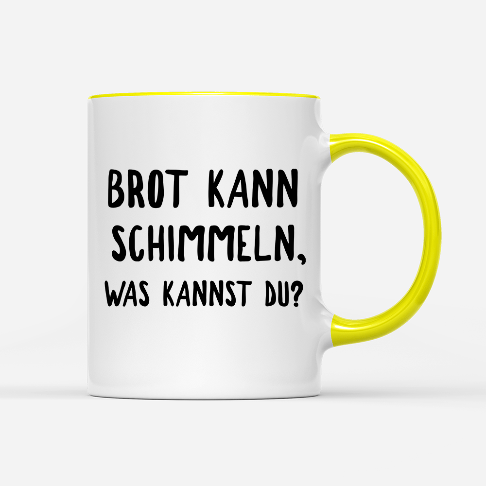 Tasse Brot kann schimmeln - Schwarzer - Kaffee