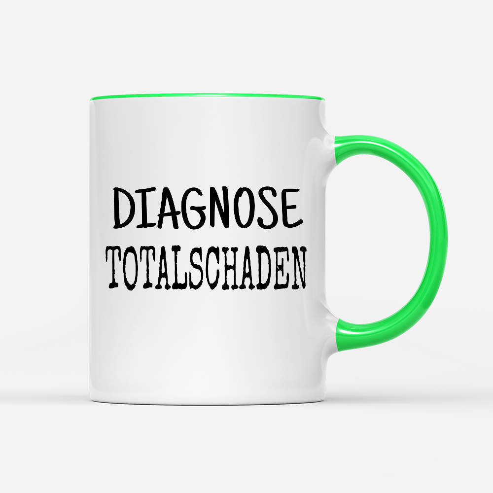 Tasse Diagnose Totalschaden - Schwarzer - Kaffee