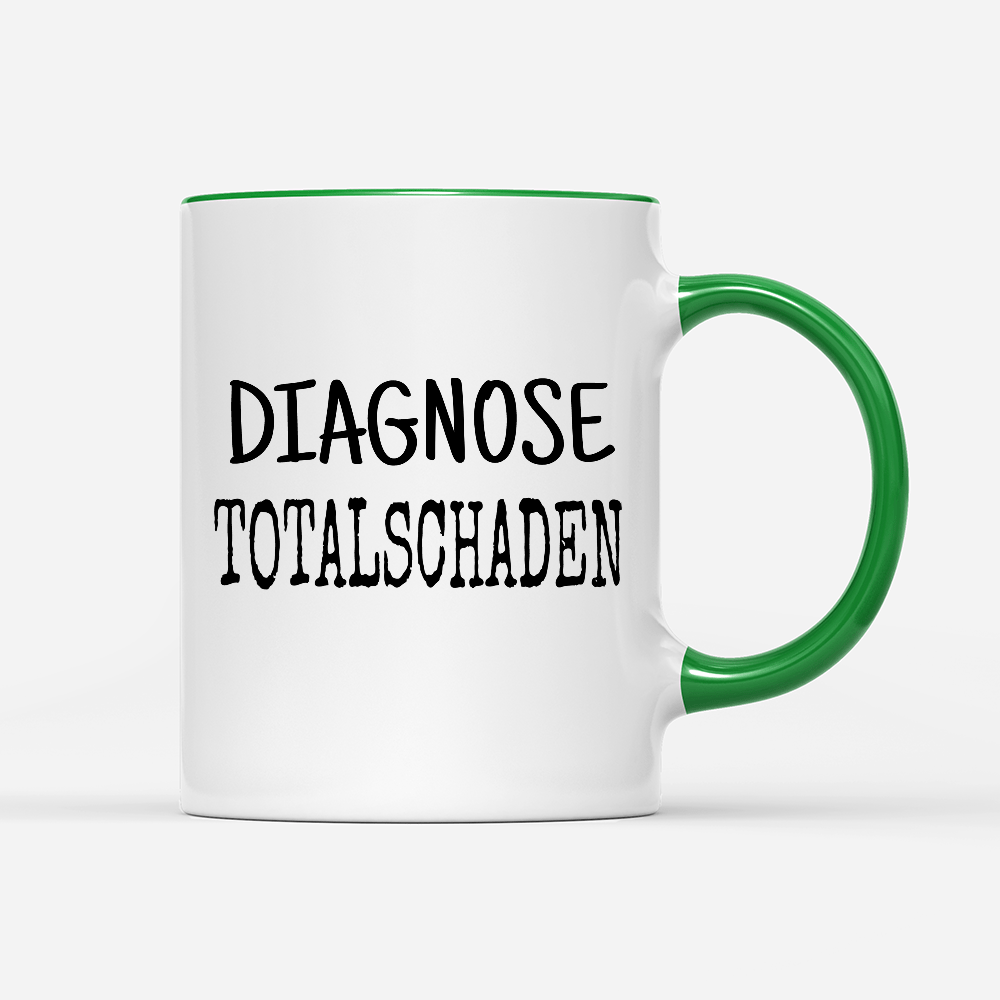 Tasse Diagnose Totalschaden - Schwarzer - Kaffee