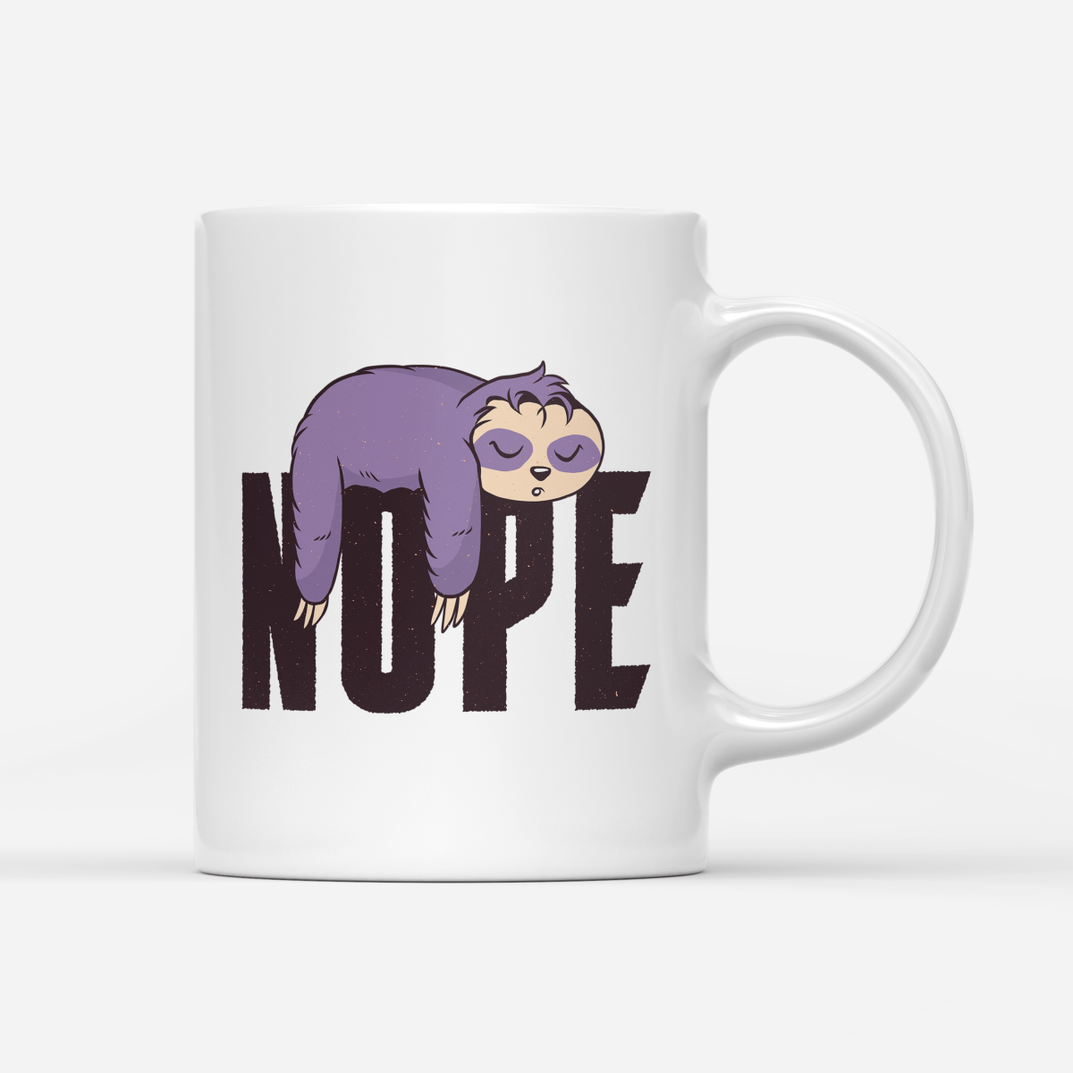 Tasse Faultier Nope - Schwarzer - Kaffee