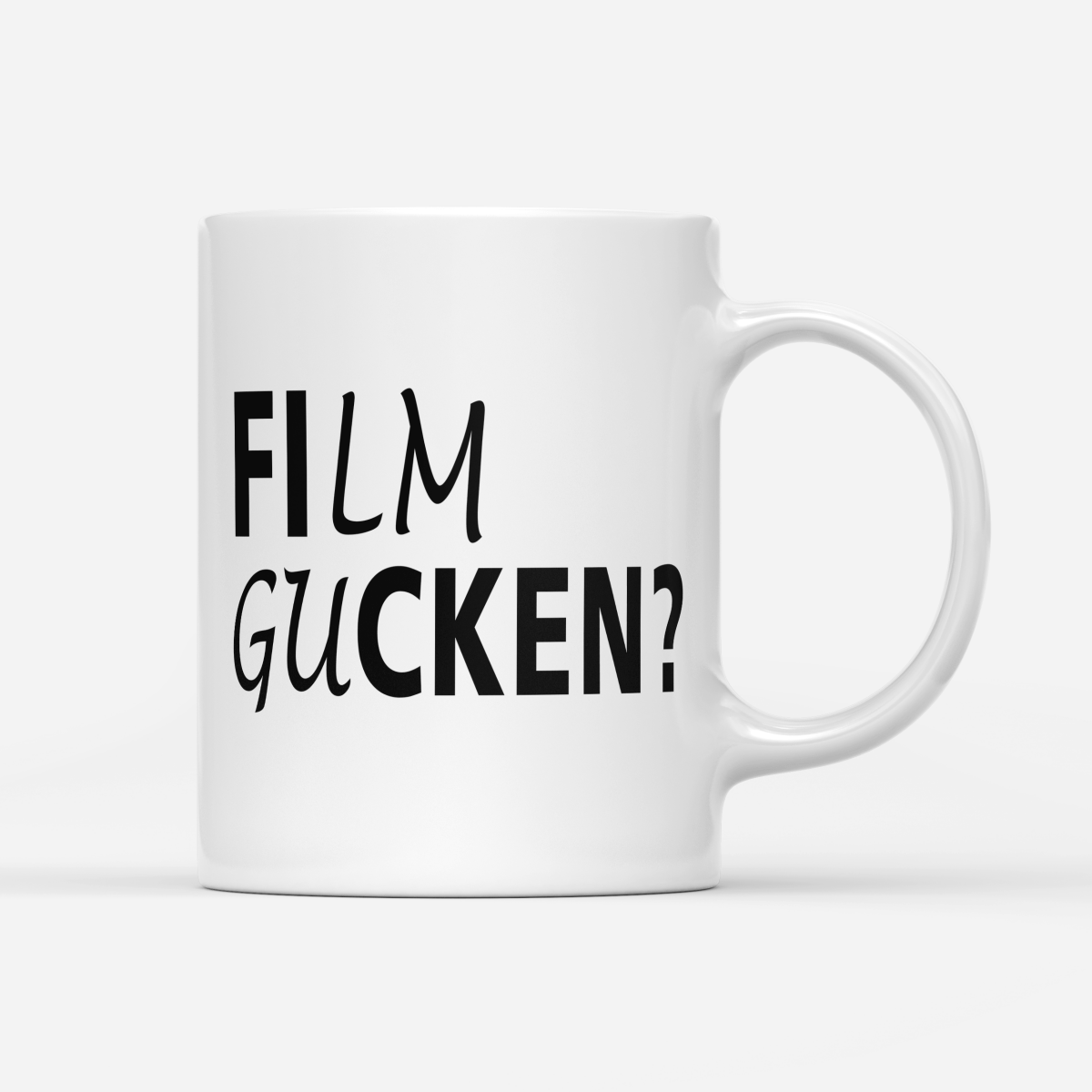Tasse Film gucken - Schwarzer - Kaffee