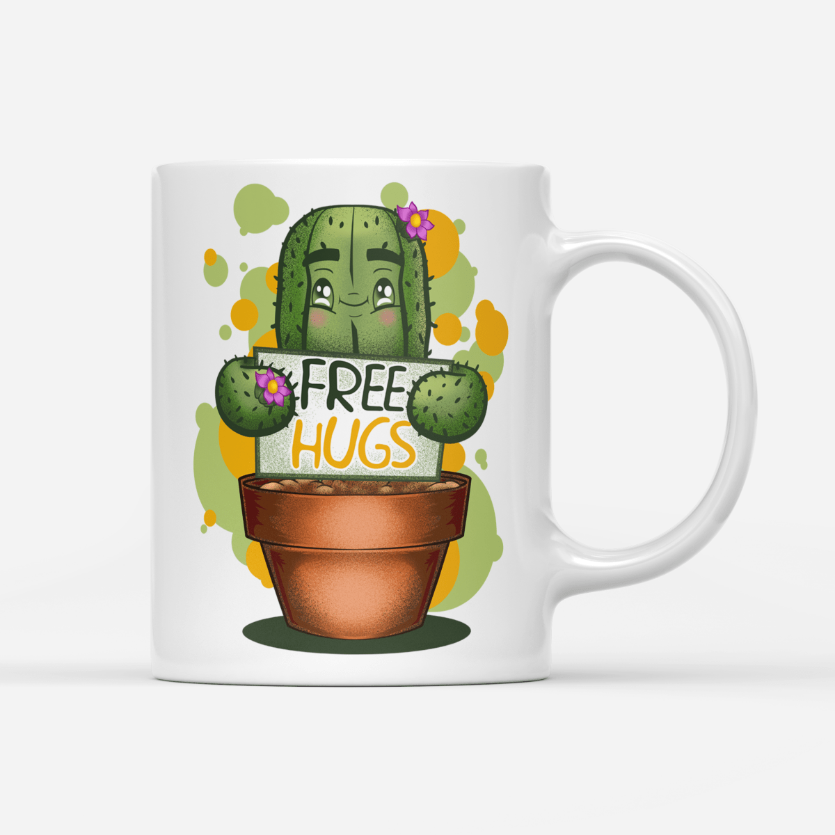 Tasse Free Hugs Kaktus - Schwarzer - Kaffee