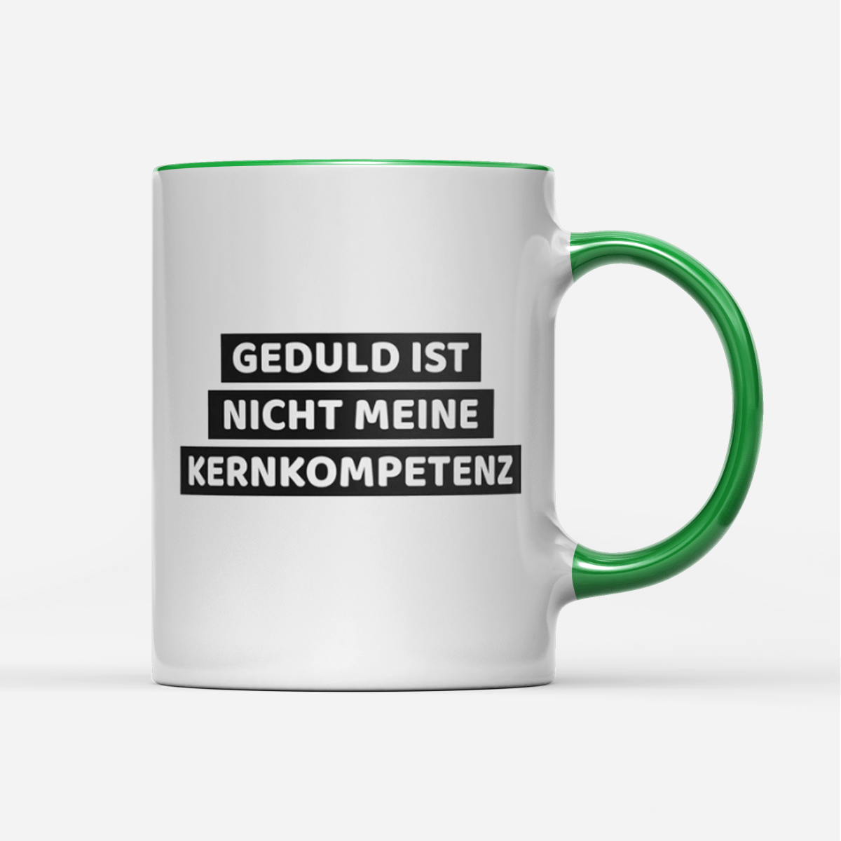 Tasse Geduld ist nicht meine Kernkompetenz - Schwarzer - Kaffee