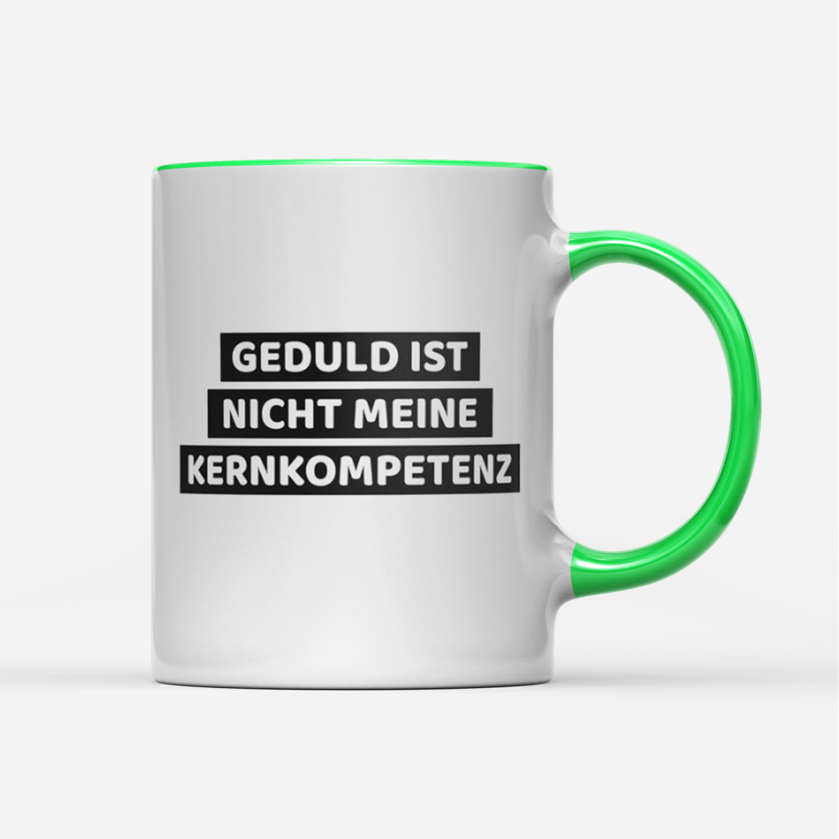 Tasse Geduld ist nicht meine Kernkompetenz - Schwarzer - Kaffee