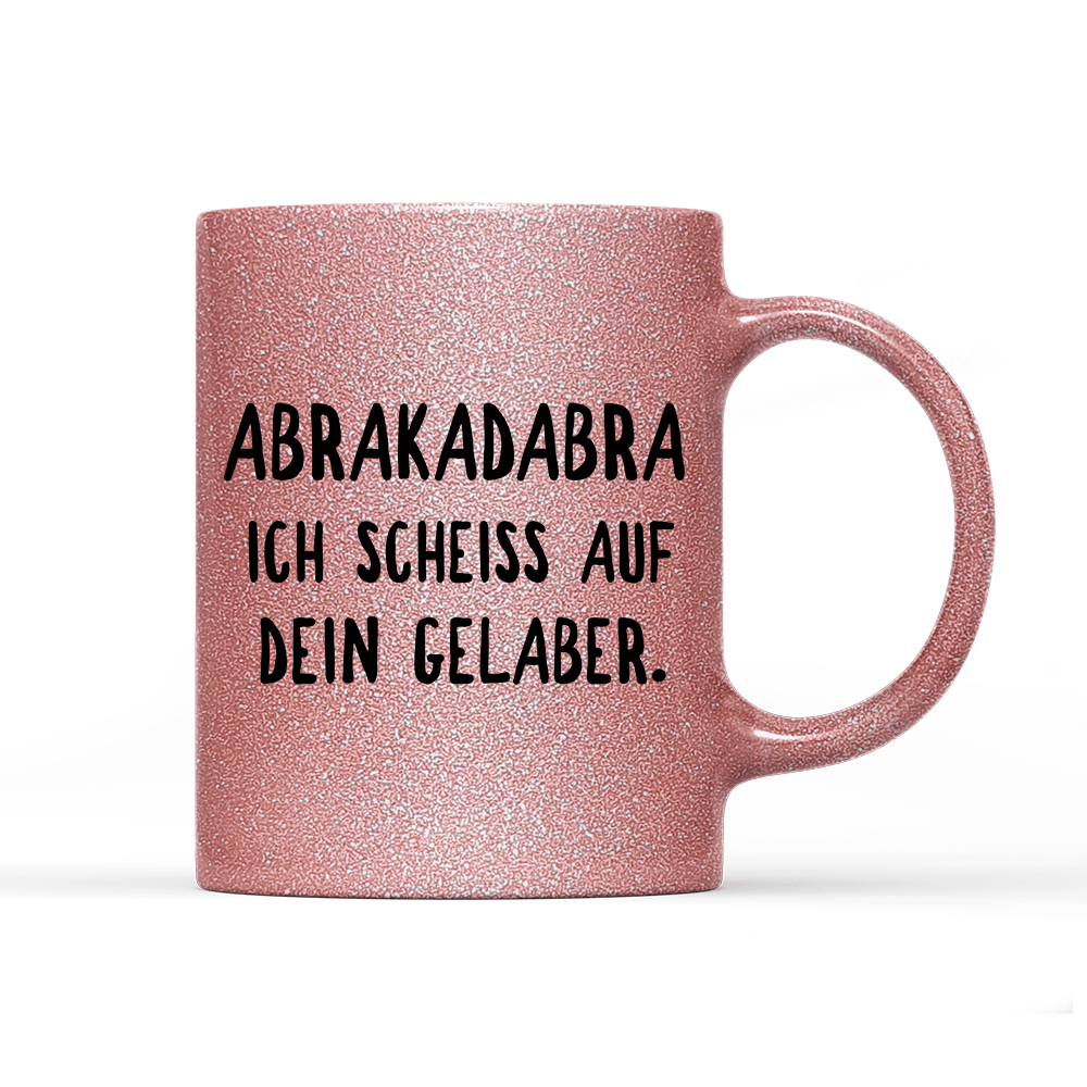 Tasse Glitzer ABRAKADABRA - Schwarzer - Kaffee