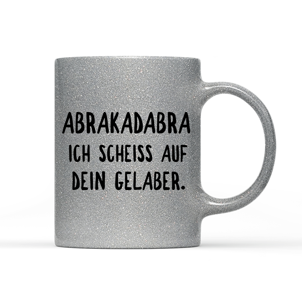 Tasse Glitzer ABRAKADABRA - Schwarzer - Kaffee