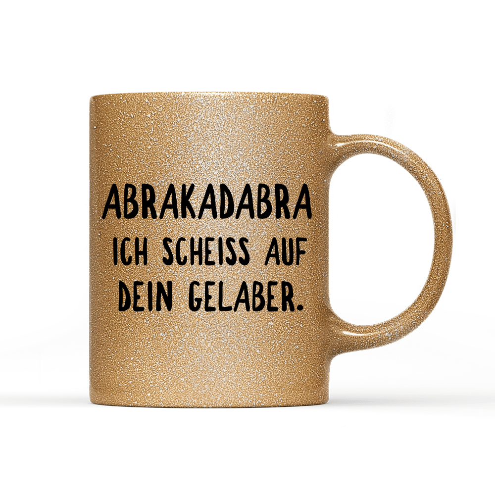 Tasse Glitzer ABRAKADABRA - Schwarzer - Kaffee