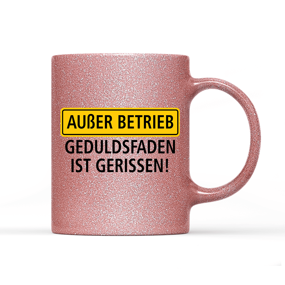 Tasse Glitzer Außer Betrieb - Schwarzer - Kaffee