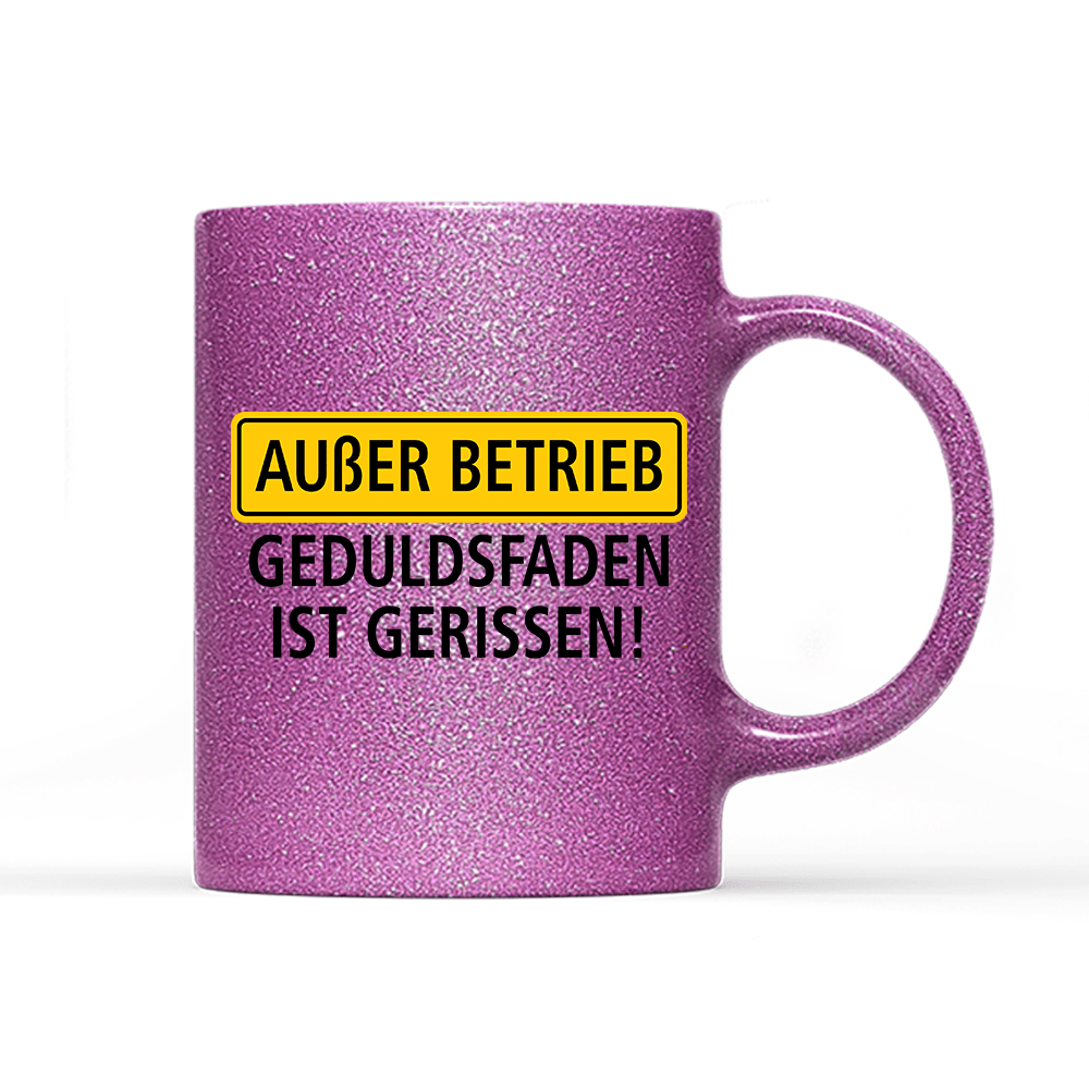 Tasse Glitzer Außer Betrieb - Schwarzer - Kaffee
