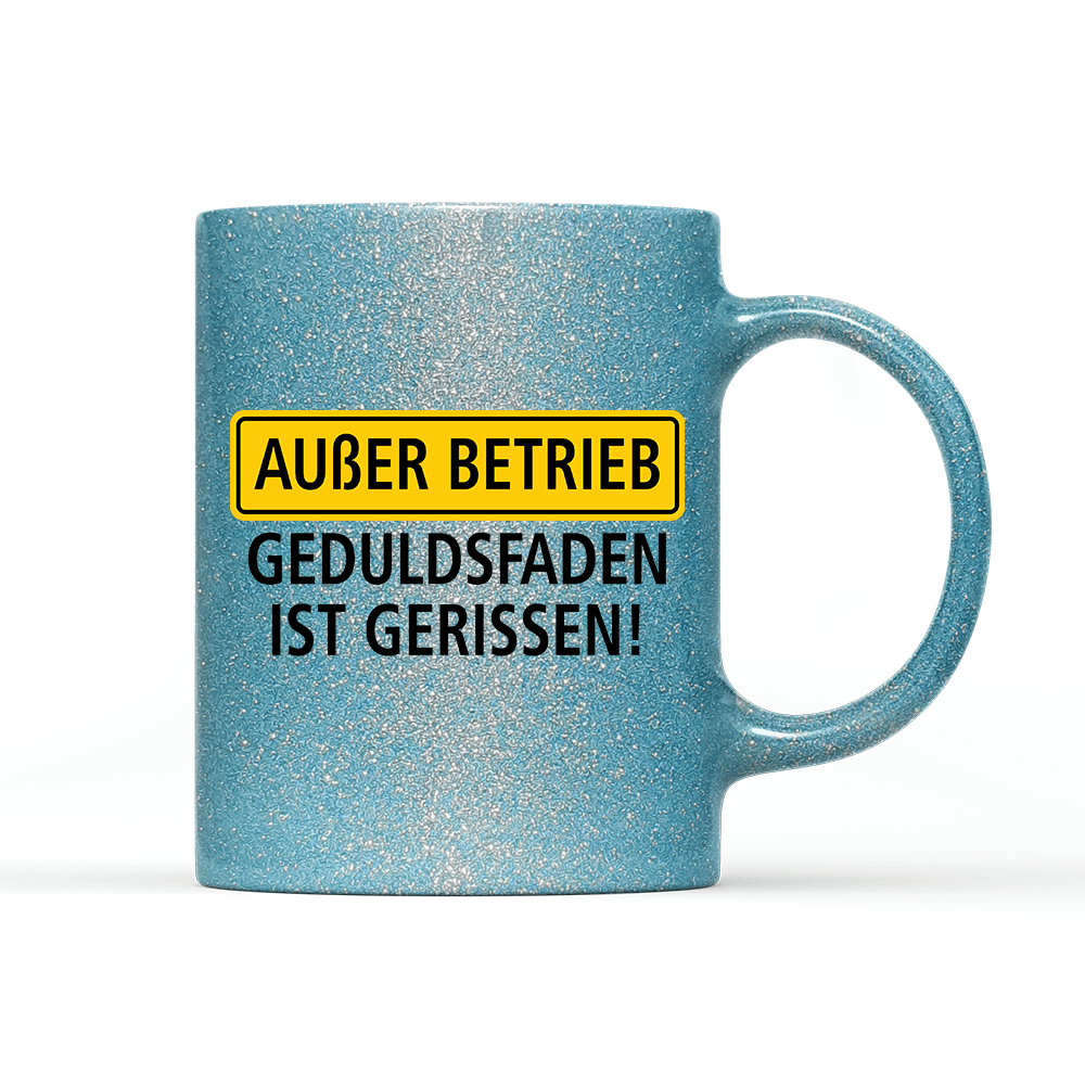 Tasse Glitzer Außer Betrieb - Schwarzer - Kaffee