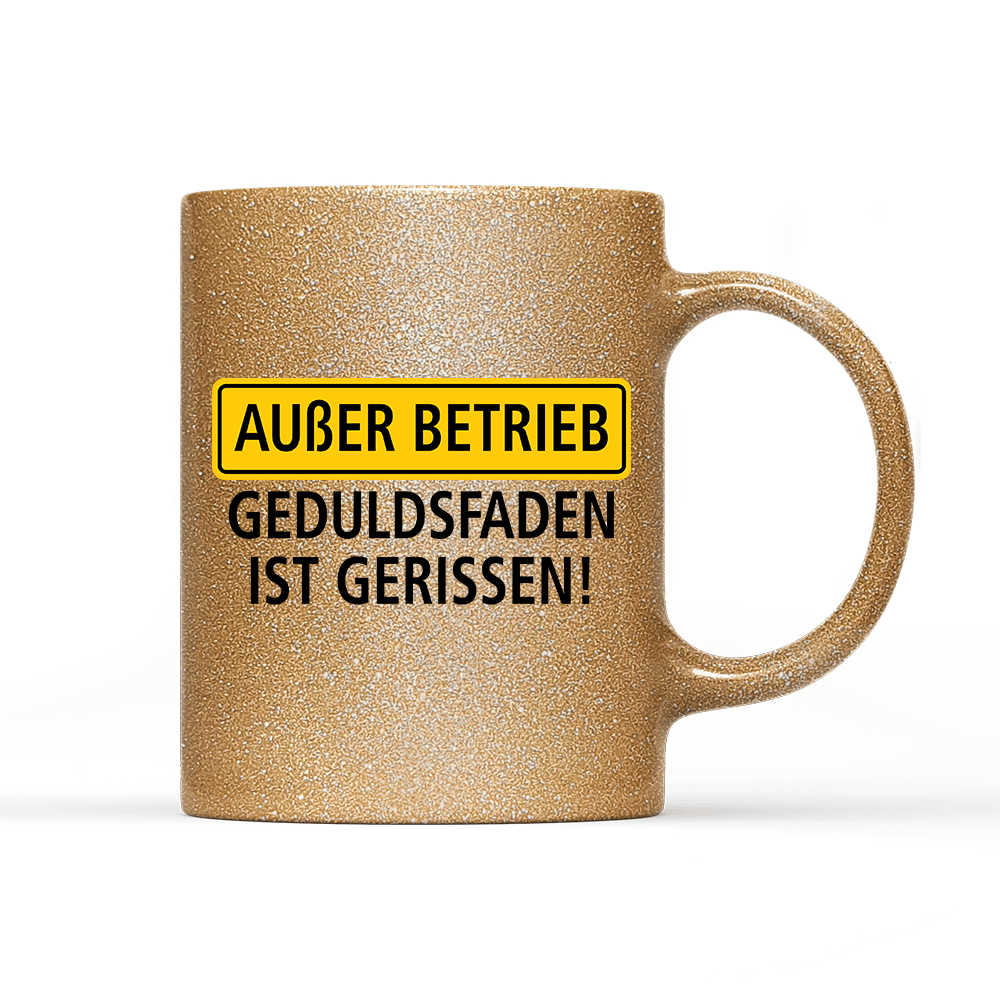Tasse Glitzer Außer Betrieb - Schwarzer - Kaffee