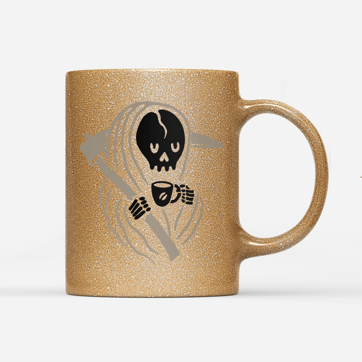 Tasse Glitzer Auszeit - Schwarzer - Kaffee