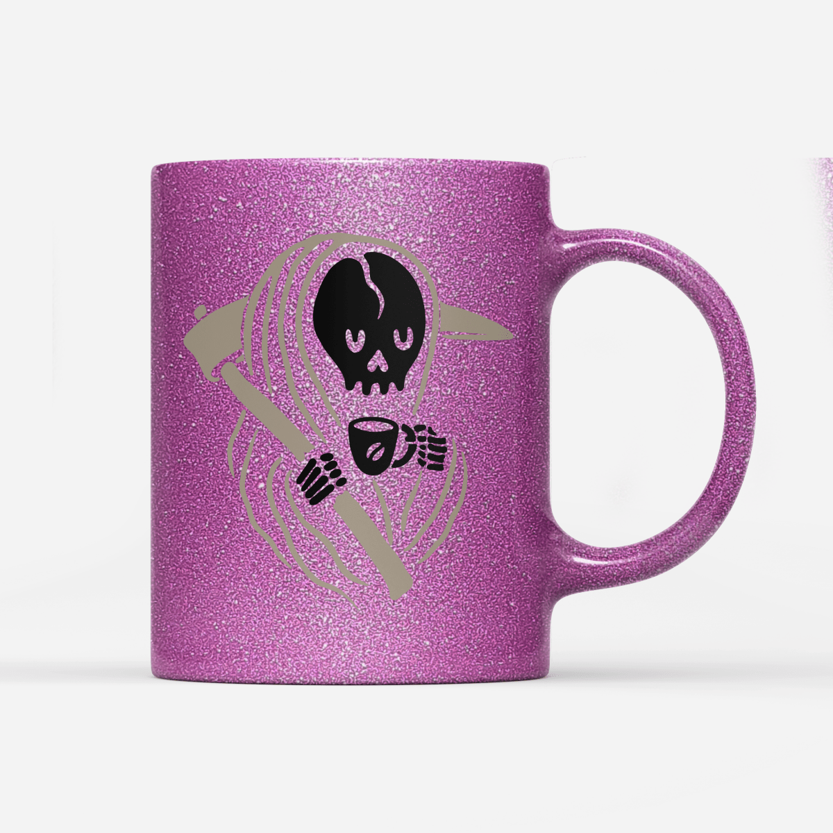 Tasse Glitzer Auszeit - Schwarzer - Kaffee