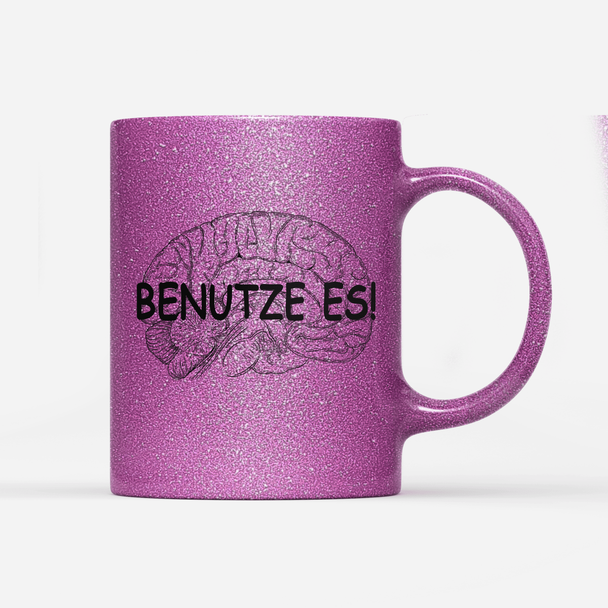 Tasse Glitzer Edition Benutze Es - Schwarzer - Kaffee