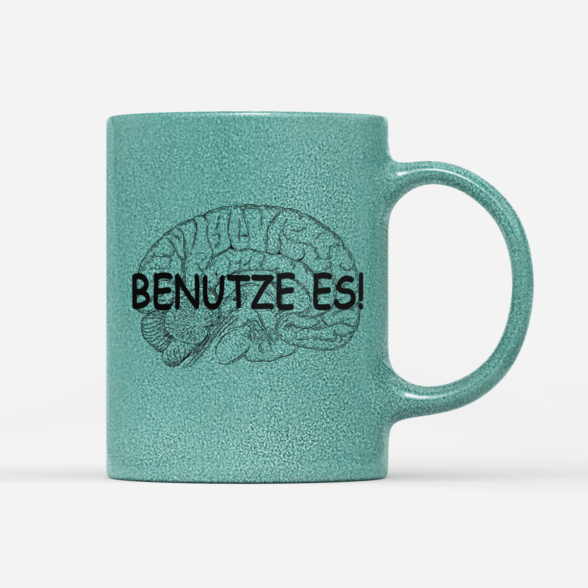 Tasse Glitzer Edition Benutze Es - Schwarzer - Kaffee