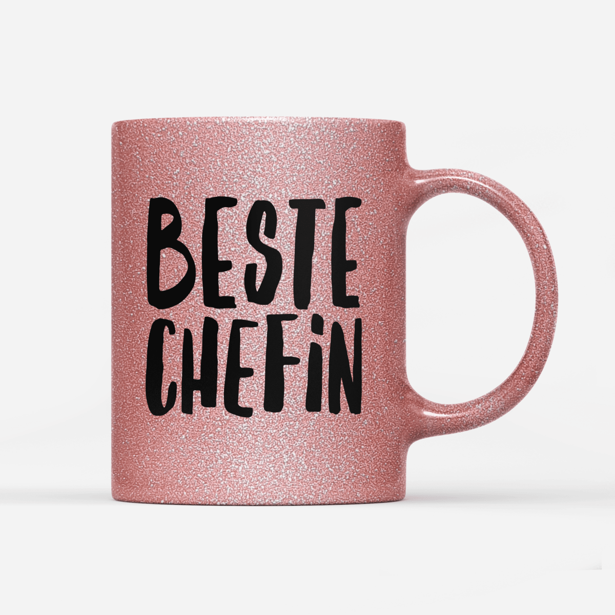 Tasse Glitzer Edition beste Chefin - Schwarzer - Kaffee