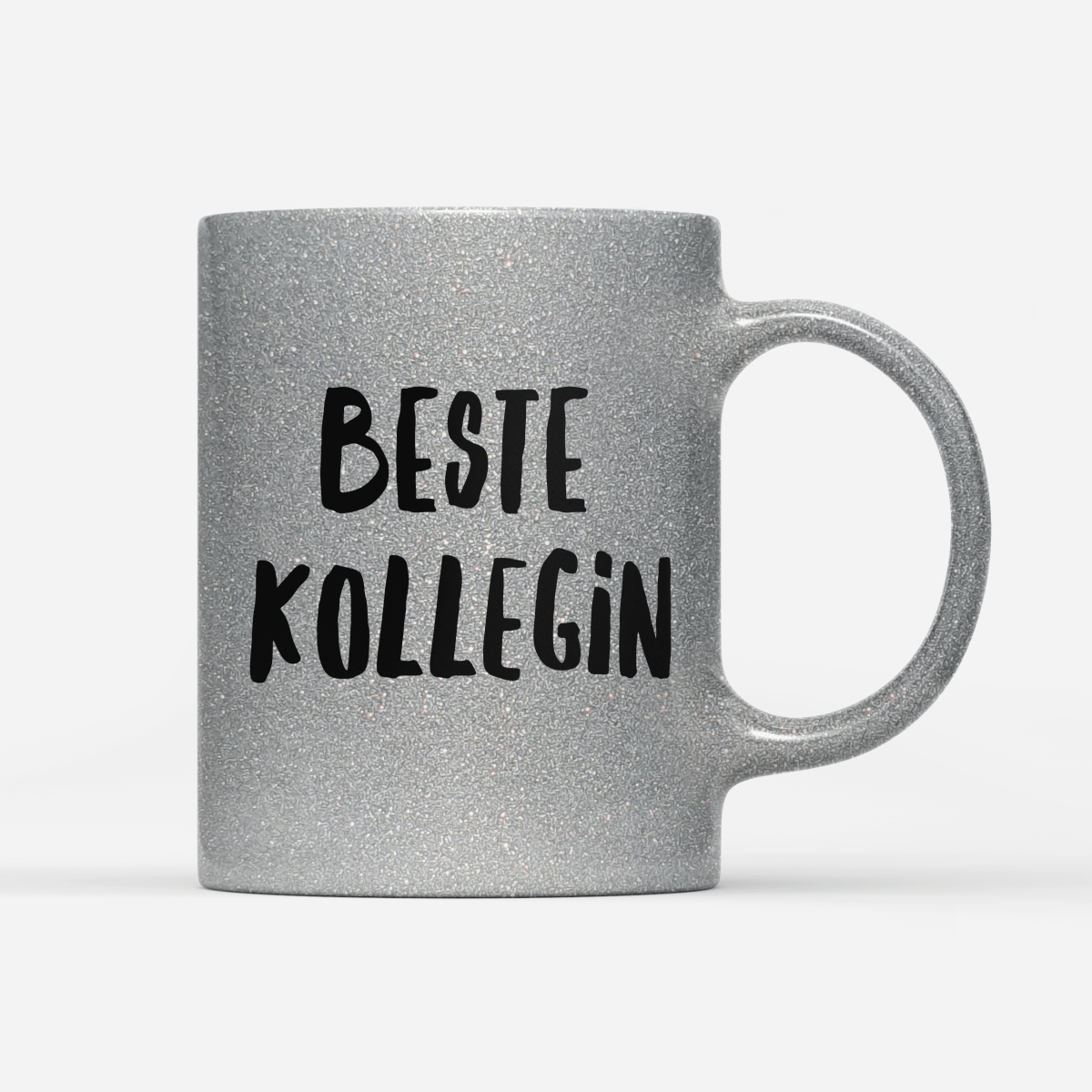 Tasse Glitzer Edition Beste Kollegin - Schwarzer - Kaffee
