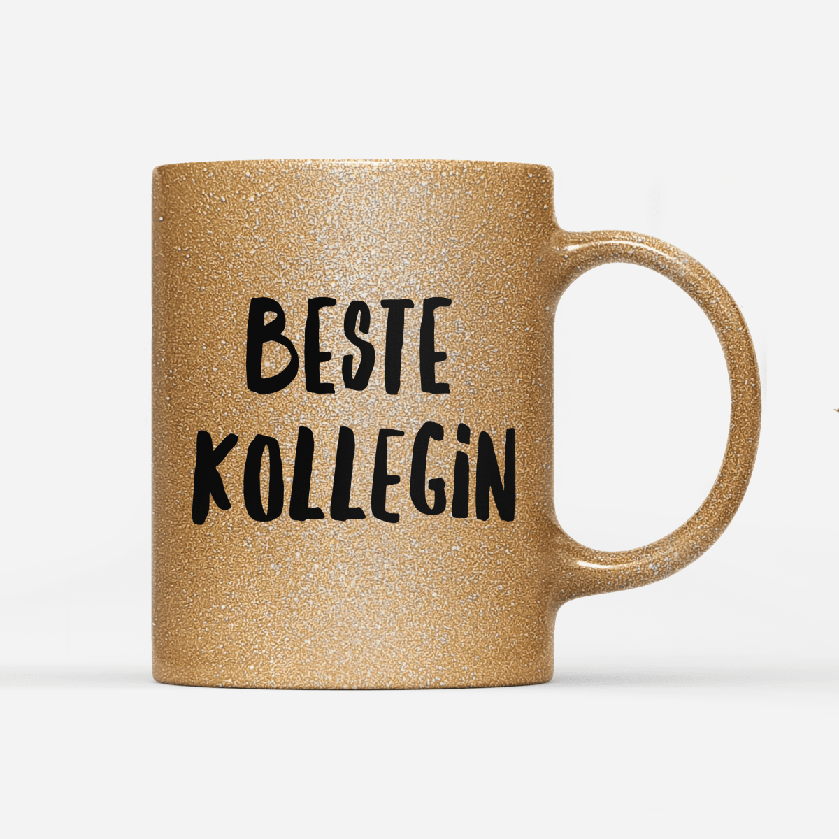 Tasse Glitzer Edition Beste Kollegin - Schwarzer - Kaffee