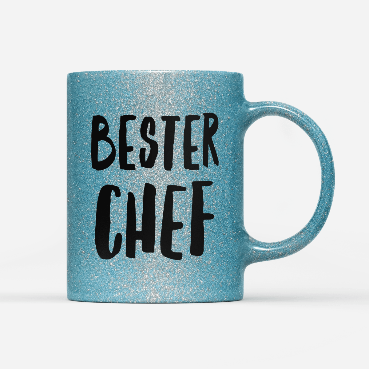 Tasse Glitzer Edition Bester Chef - Schwarzer - Kaffee