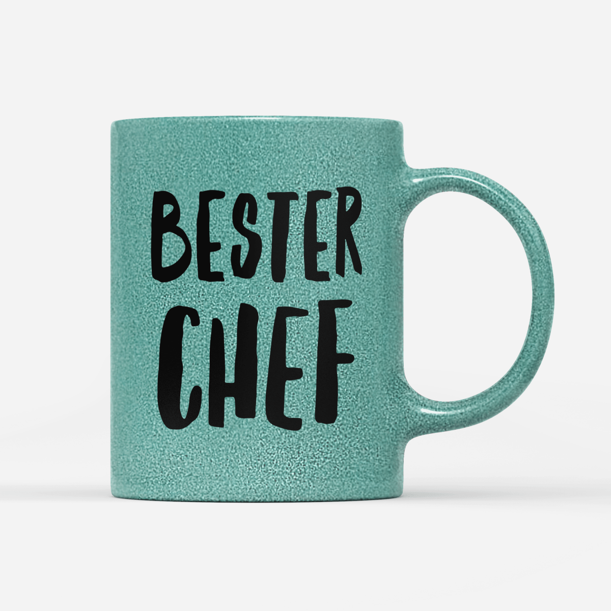Tasse Glitzer Edition Bester Chef - Schwarzer - Kaffee