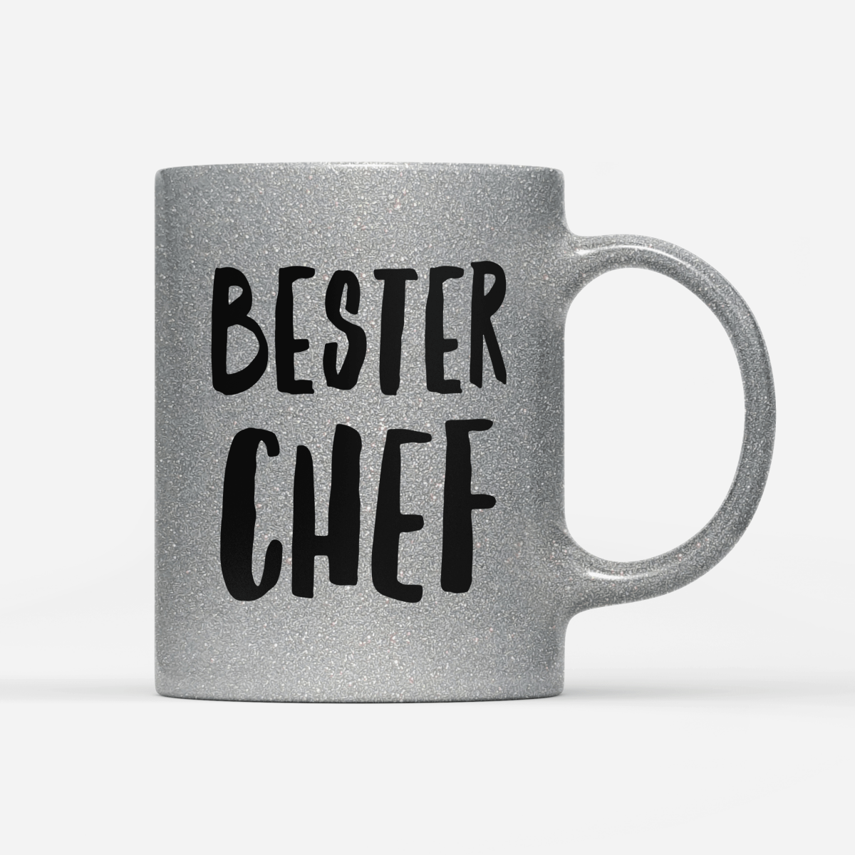 Tasse Glitzer Edition Bester Chef - Schwarzer - Kaffee