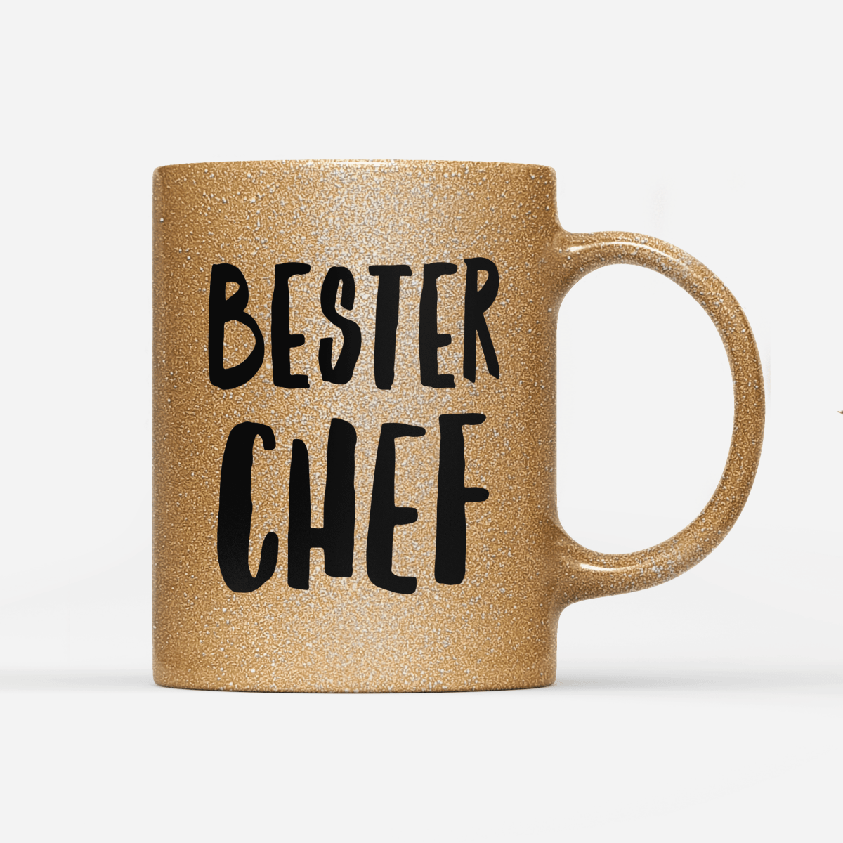 Tasse Glitzer Edition Bester Chef - Schwarzer - Kaffee