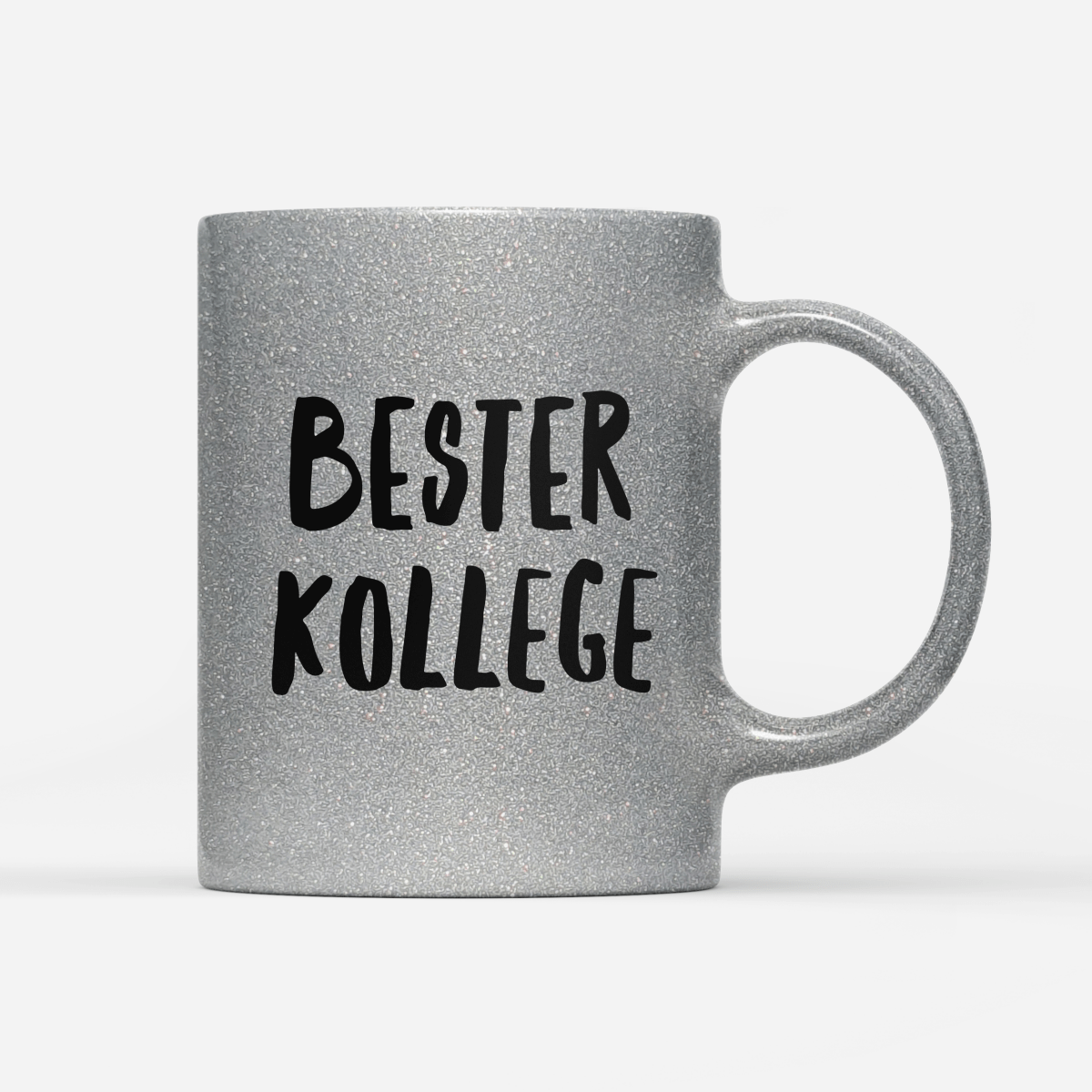 Tasse Glitzer Edition Bester Kollege - Schwarzer - Kaffee