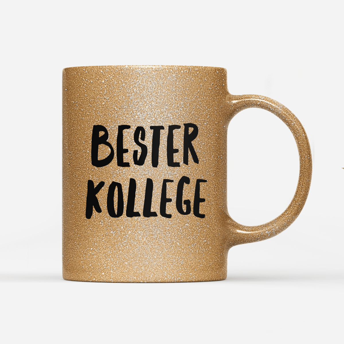 Tasse Glitzer Edition Bester Kollege - Schwarzer - Kaffee