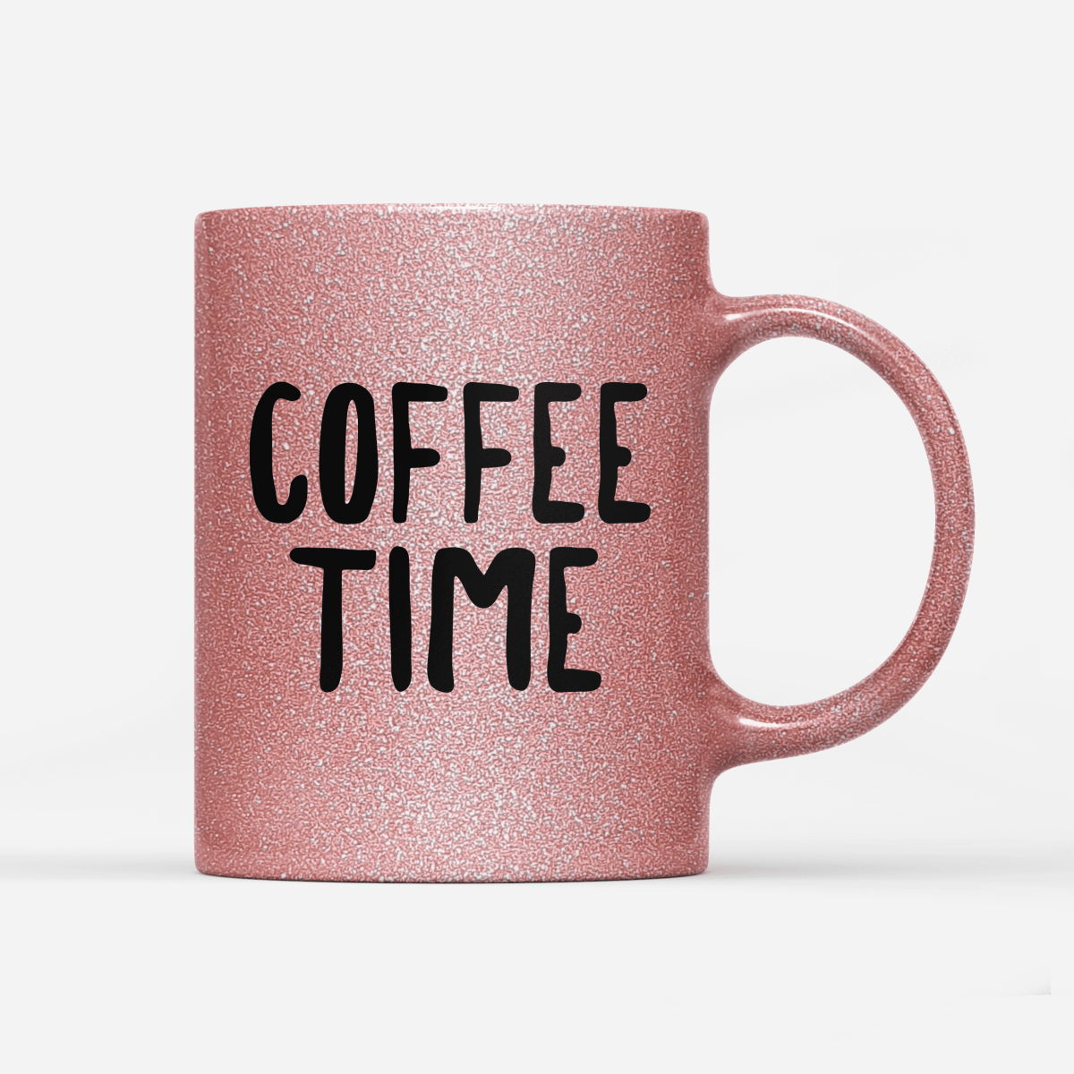 Tasse Glitzer Edition Coffee time - Schwarzer - Kaffee