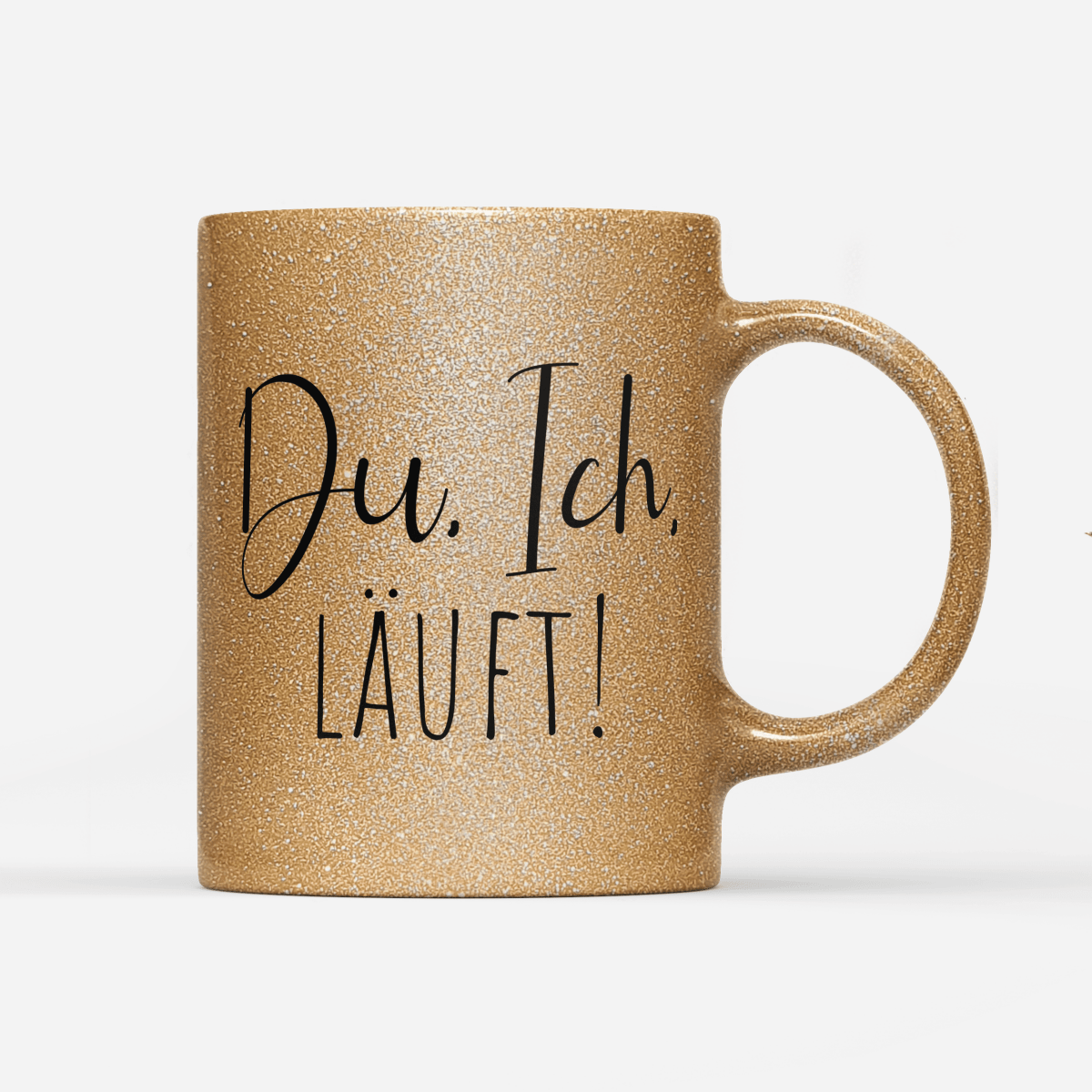 Tasse Glitzer Edition Du Ich läuft - Schwarzer - Kaffee