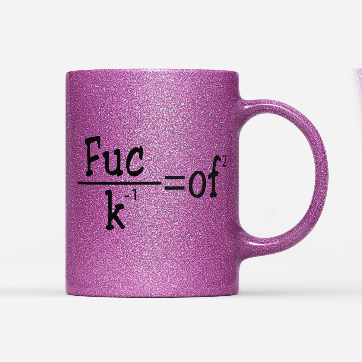 Tasse Glitzer Edition Fuck of - Schwarzer - Kaffee