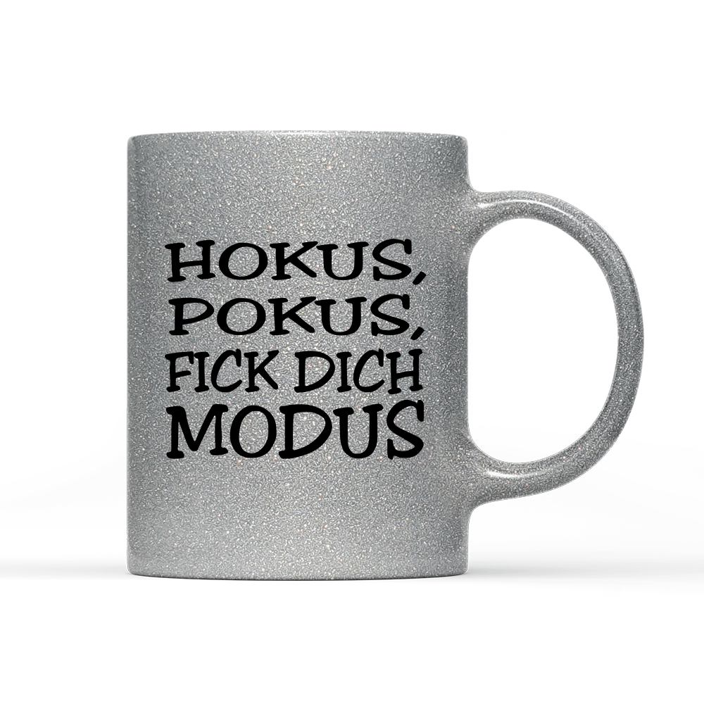 Tasse Glitzer Edition Hokus Pokus - Schwarzer - Kaffee
