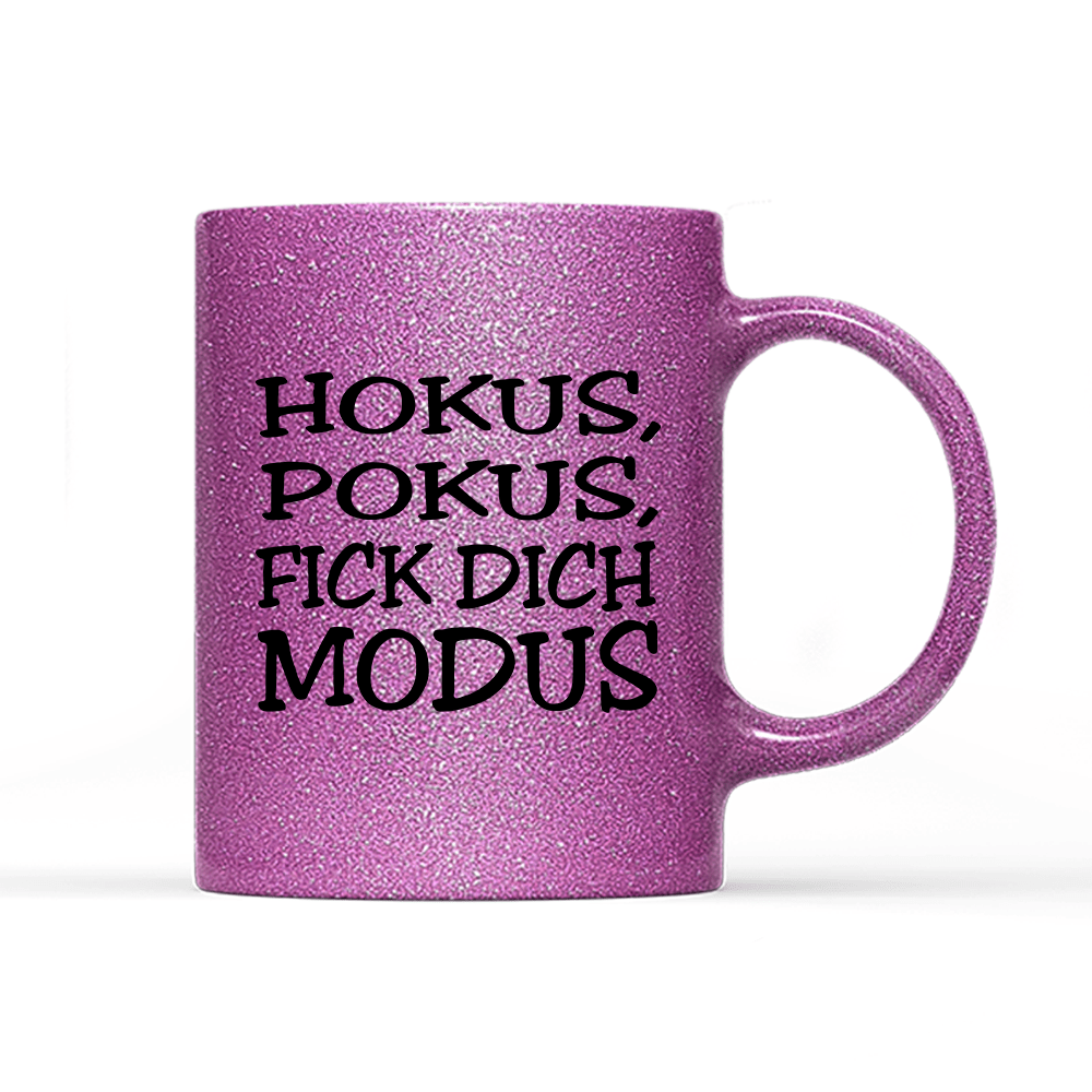 Tasse Glitzer Edition Hokus Pokus - Schwarzer - Kaffee