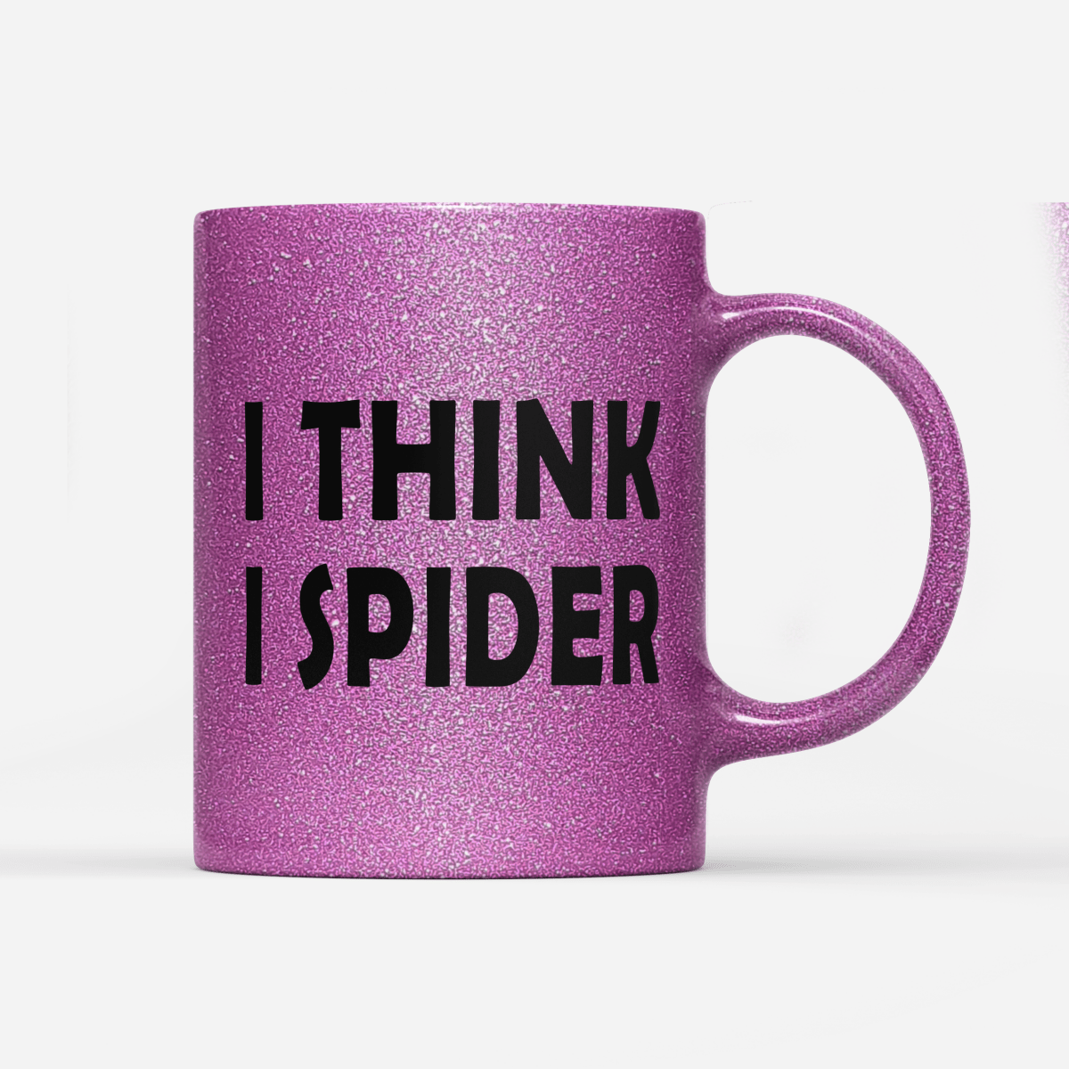 Tasse Glitzer Edition I think i Spider - Schwarzer - Kaffee