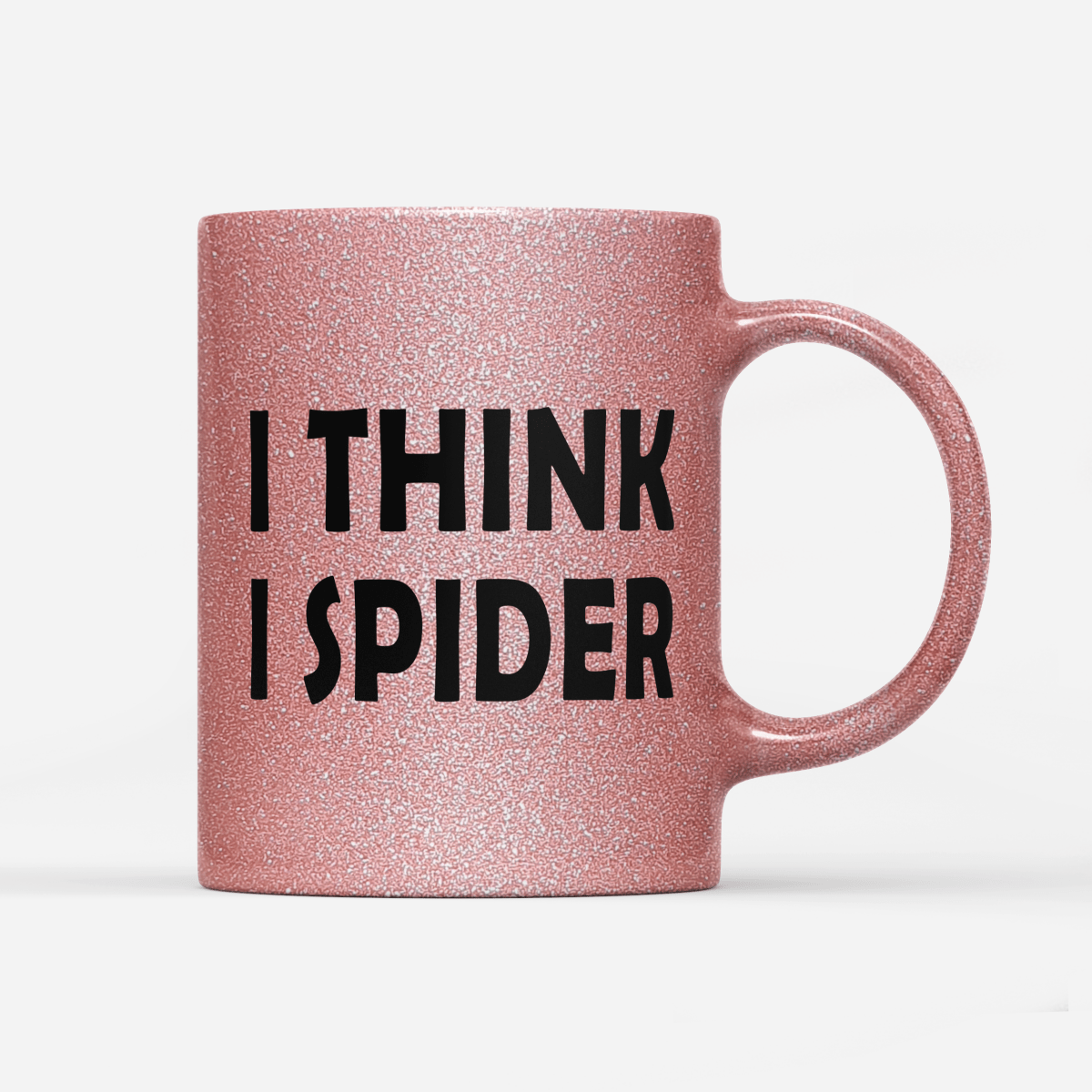 Tasse Glitzer Edition I think i Spider - Schwarzer - Kaffee