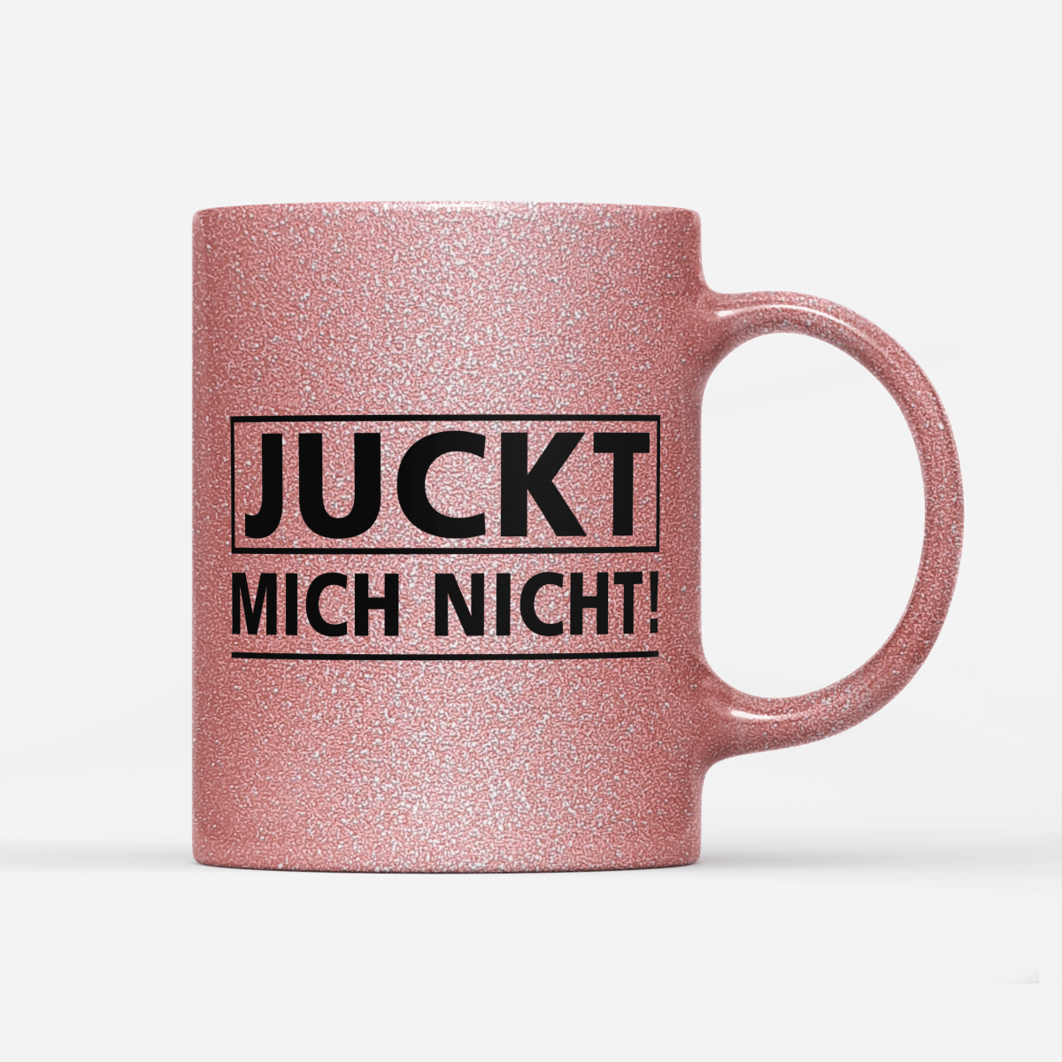 Tasse Glitzer Edition Juckt mich nicht - Schwarzer - Kaffee