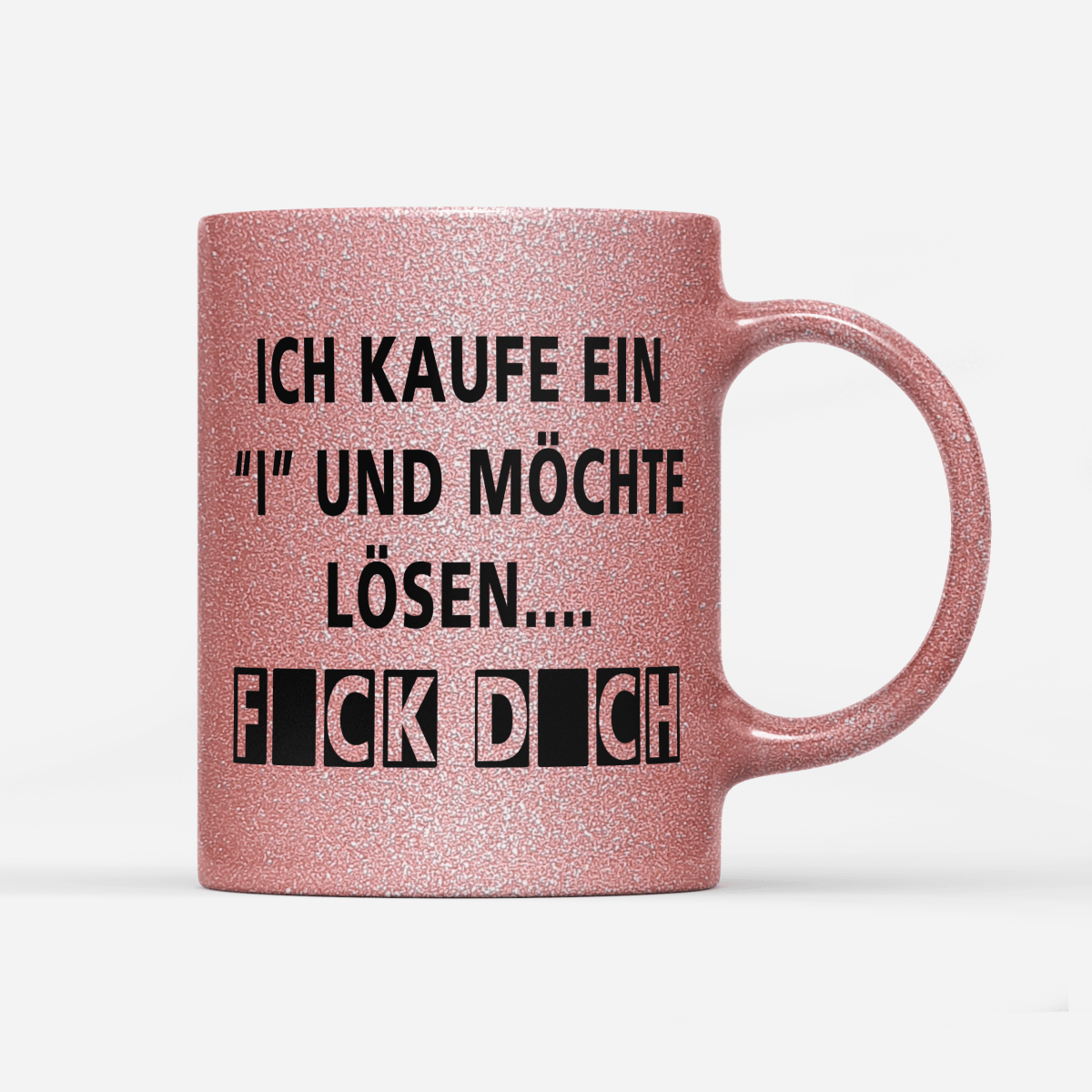 Tasse Glitzer Edition Kaufe ein i - Schwarzer - Kaffee