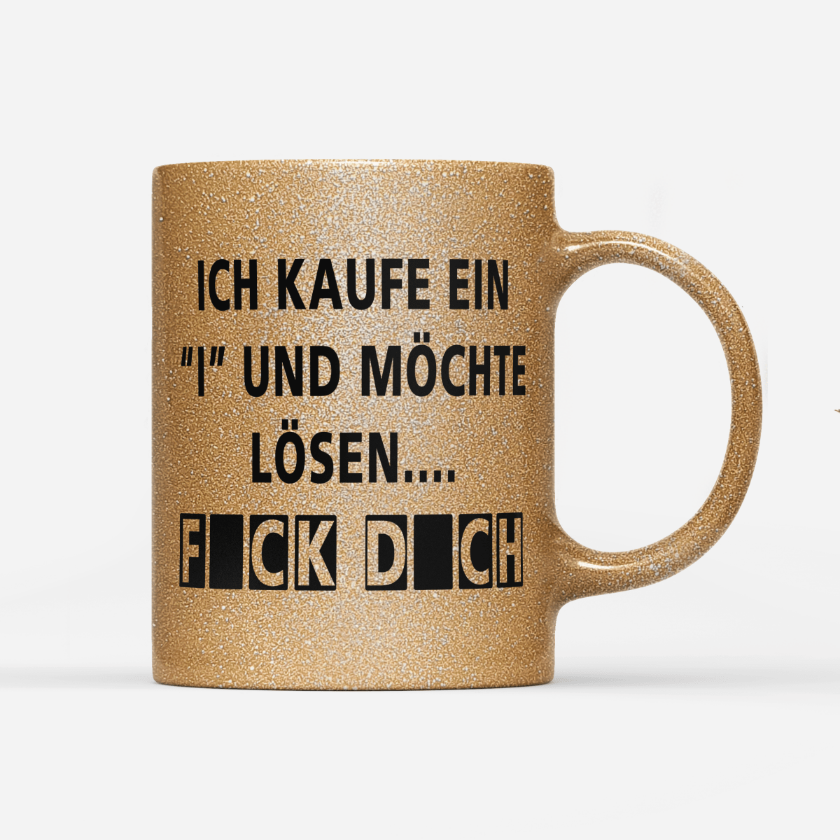 Tasse Glitzer Edition Kaufe ein i - Schwarzer - Kaffee