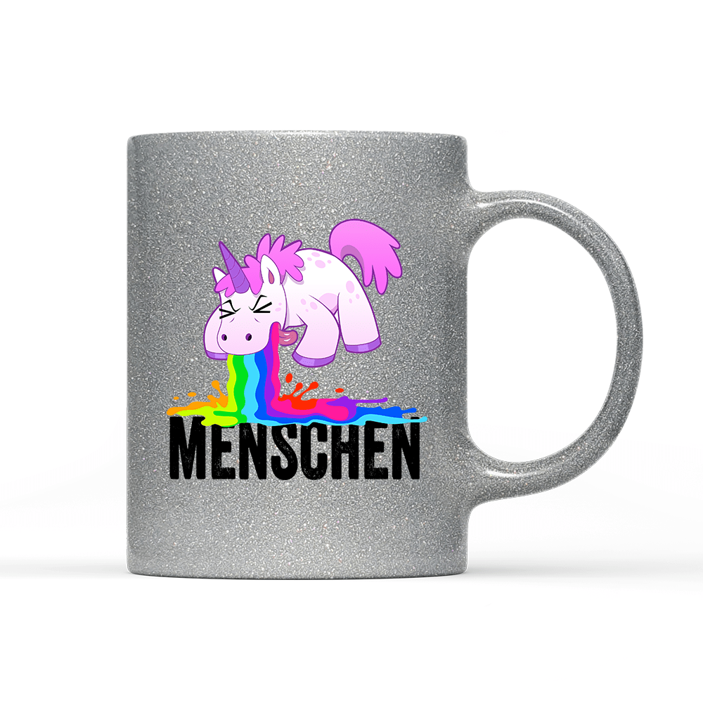 Tasse Glitzer Edition Menschen - Schwarzer - Kaffee