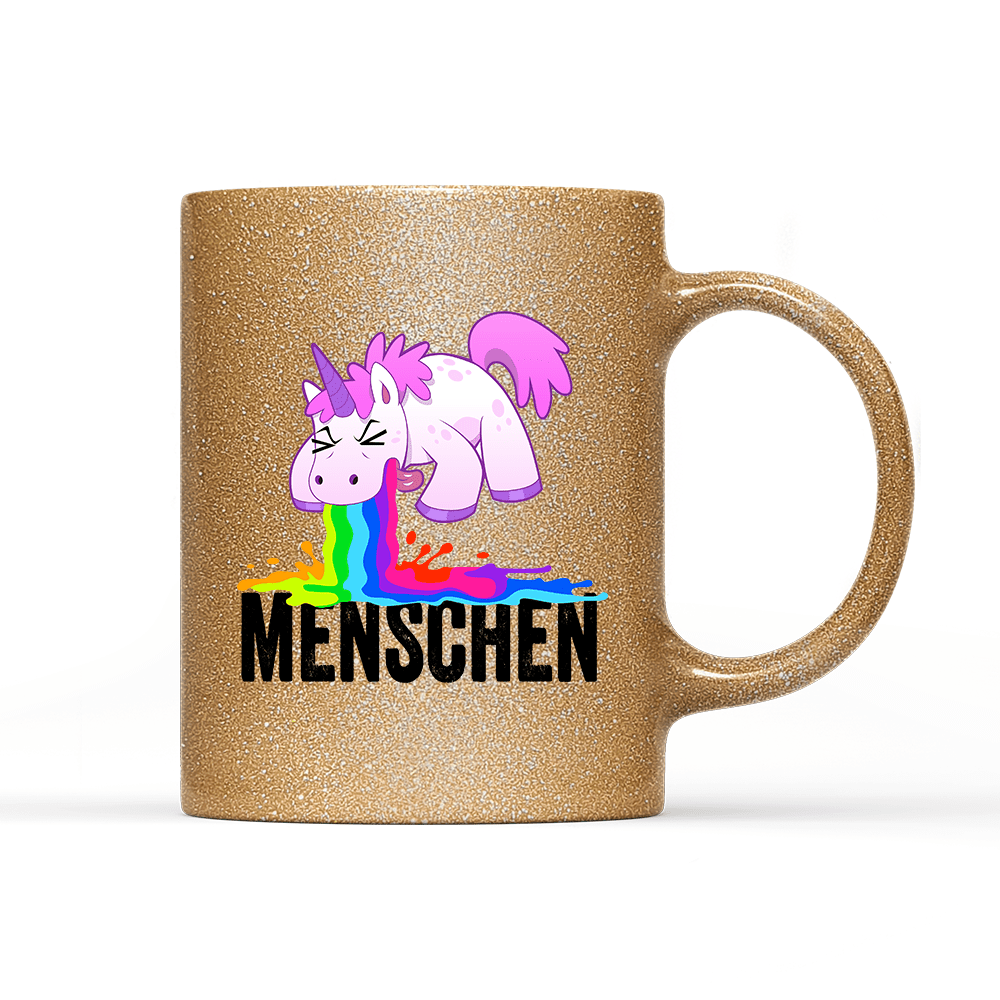 Tasse Glitzer Edition Menschen - Schwarzer - Kaffee