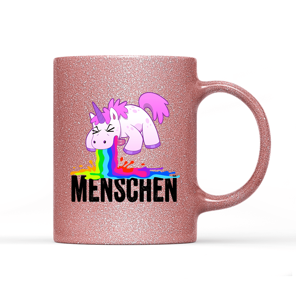 Tasse Glitzer Edition Menschen - Schwarzer - Kaffee