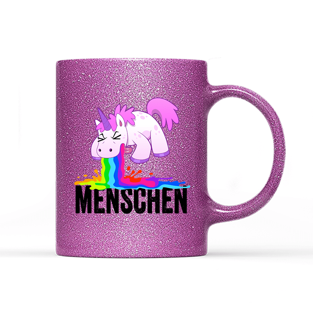 Tasse Glitzer Edition Menschen - Schwarzer - Kaffee